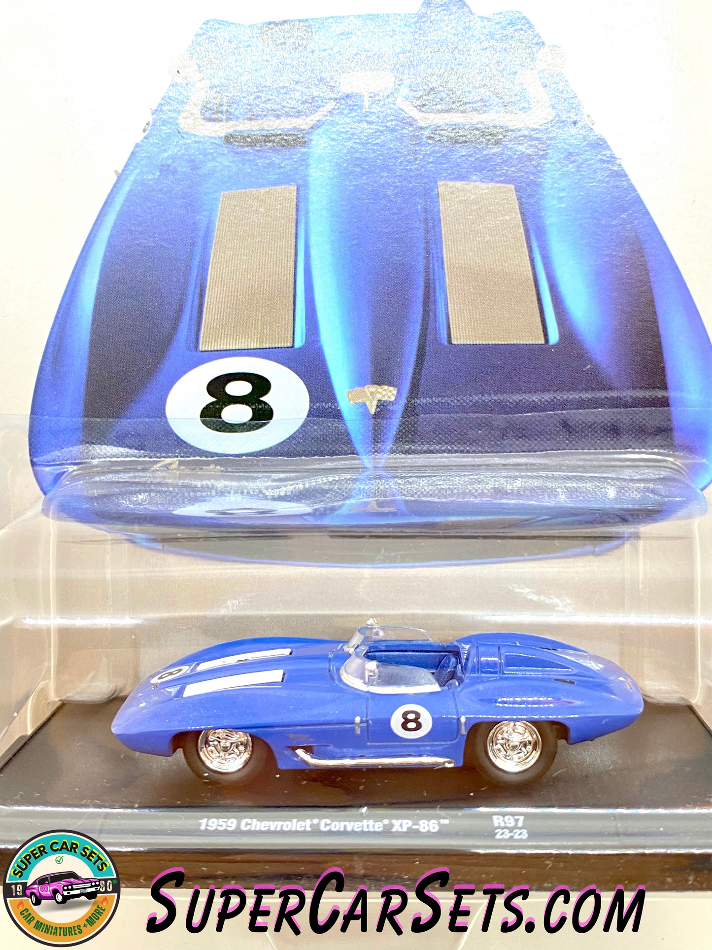 1959 Chevrolet Corvette XP-86 (#8 blue colour) by M2 Machines