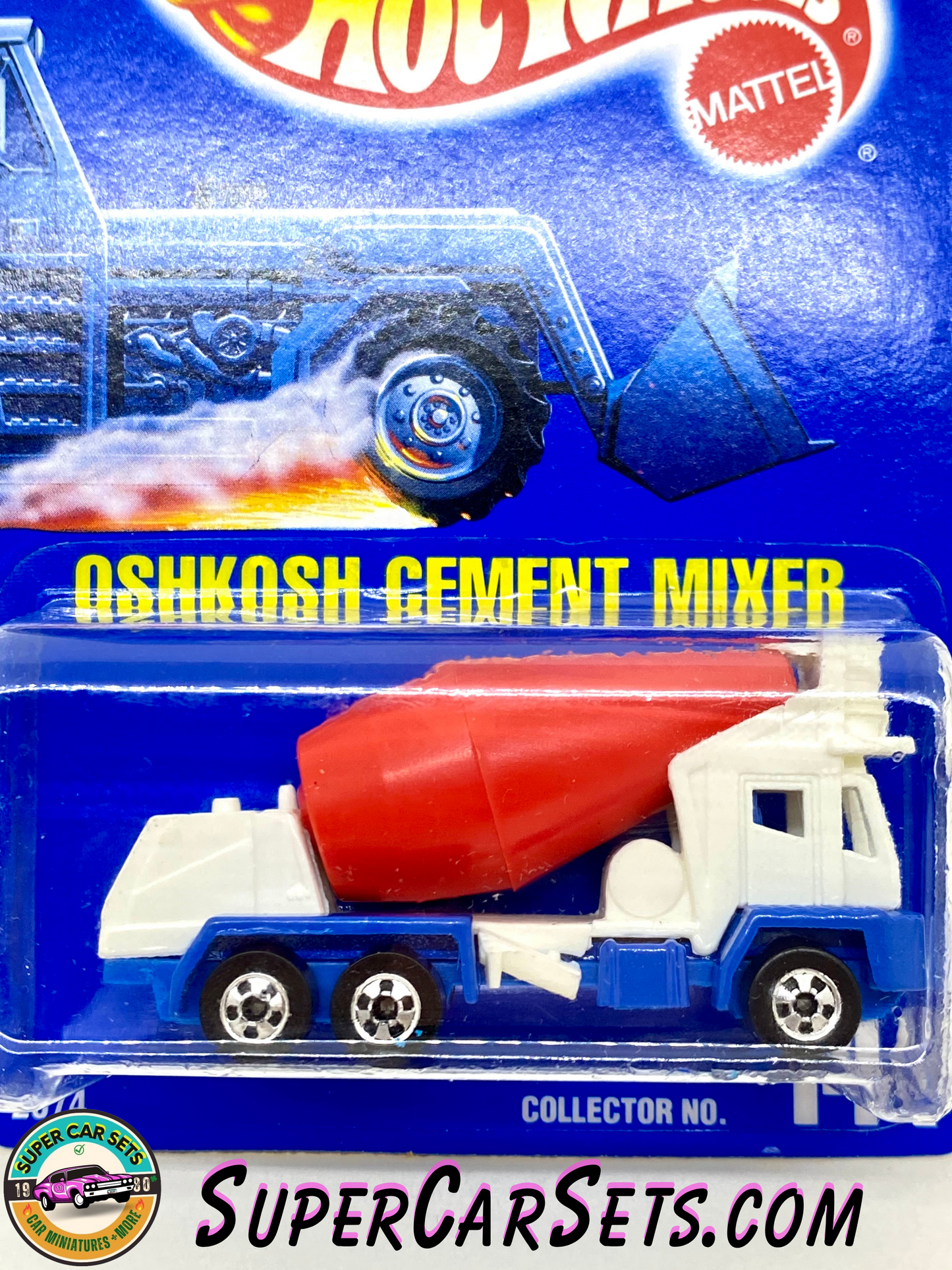 Hot Wheels (VINTAGE) (Year launched 1992) - Oshkosh Cement Mixer (#144) (#2074)