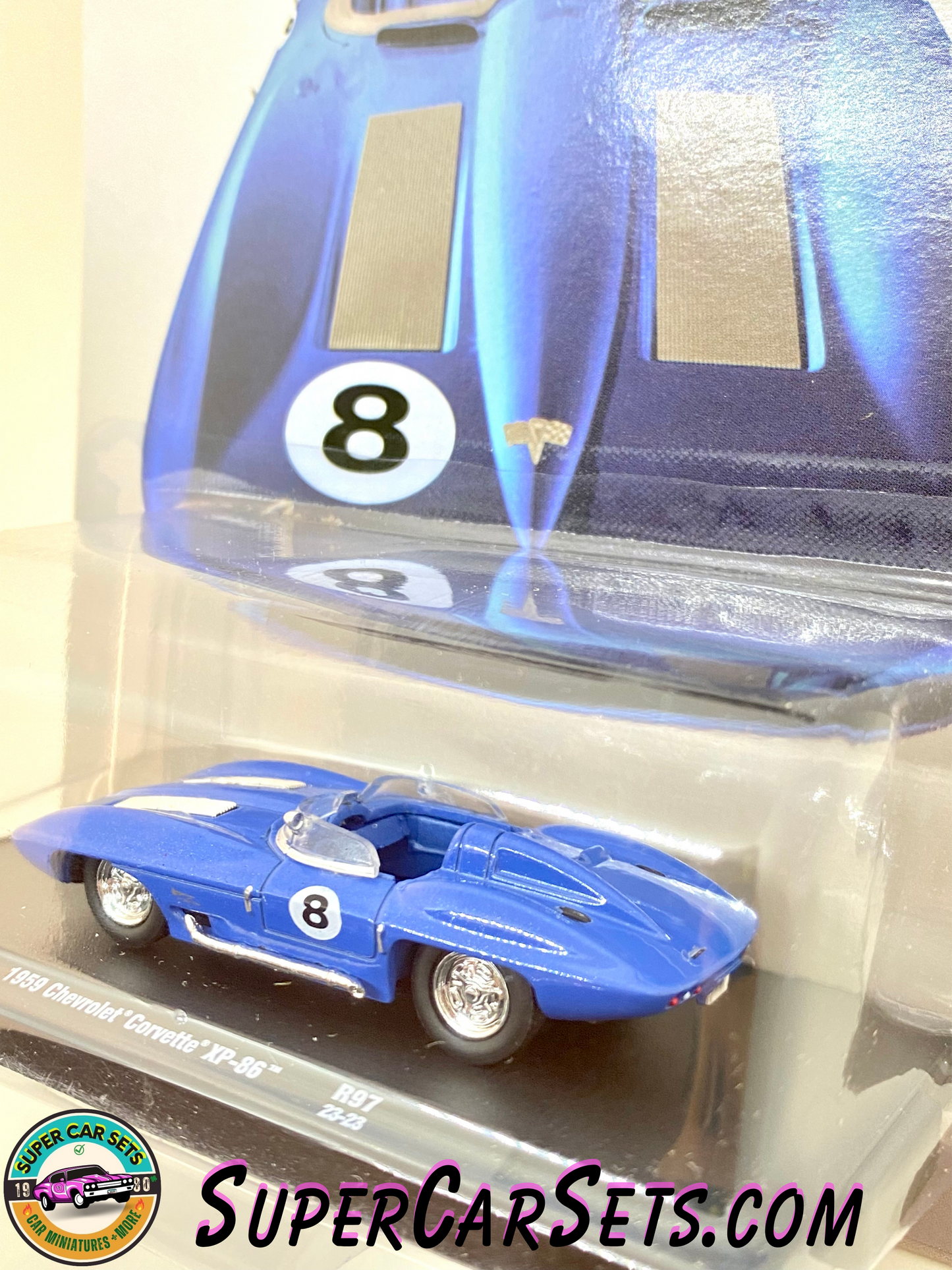 1959 Chevrolet Corvette XP-86 (#8 blue colour) by M2 Machines