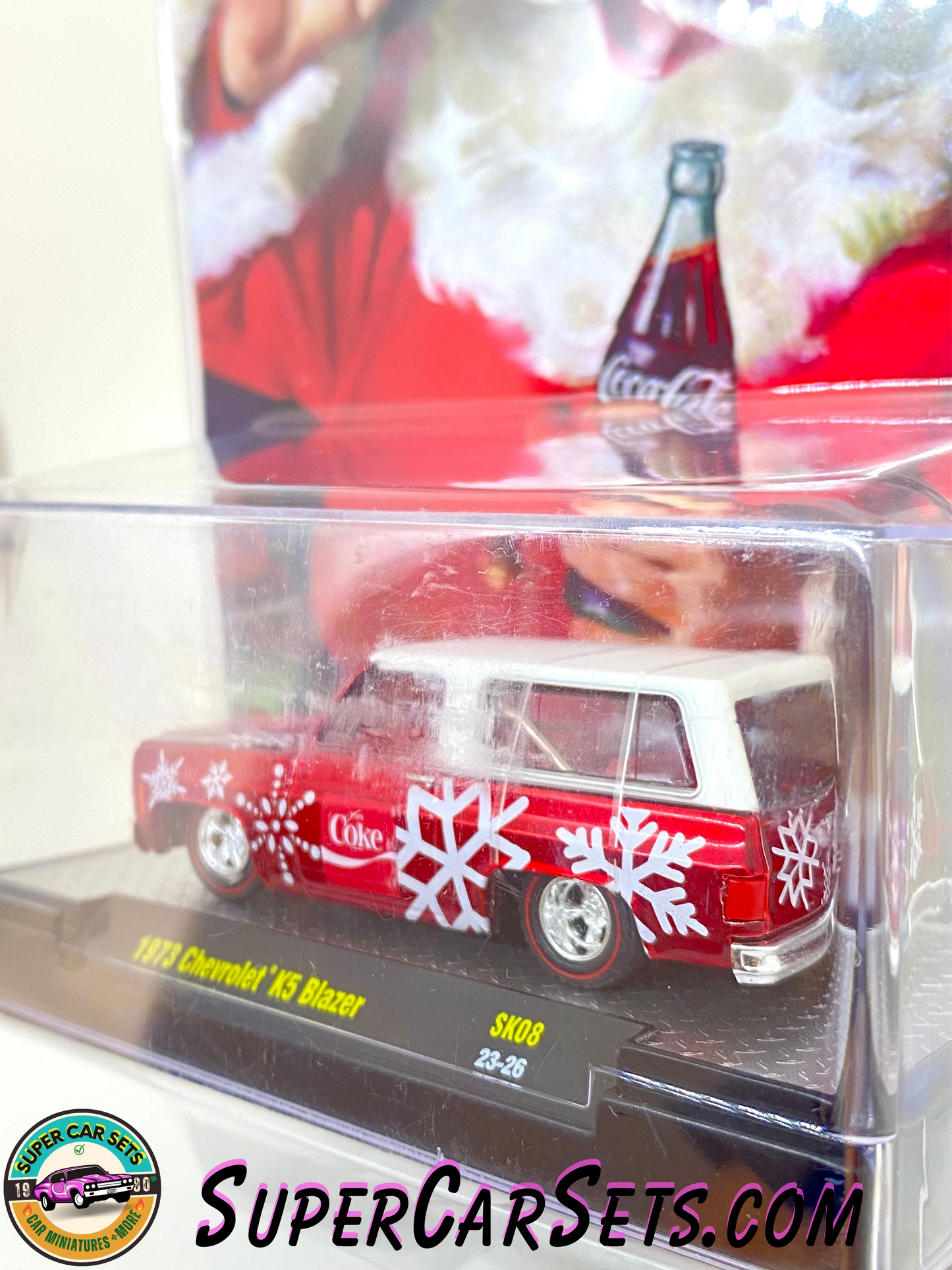 Coca-Cola Christmas 2023 - 1973 Chevrolet K5 Blazer made by M2 Machines