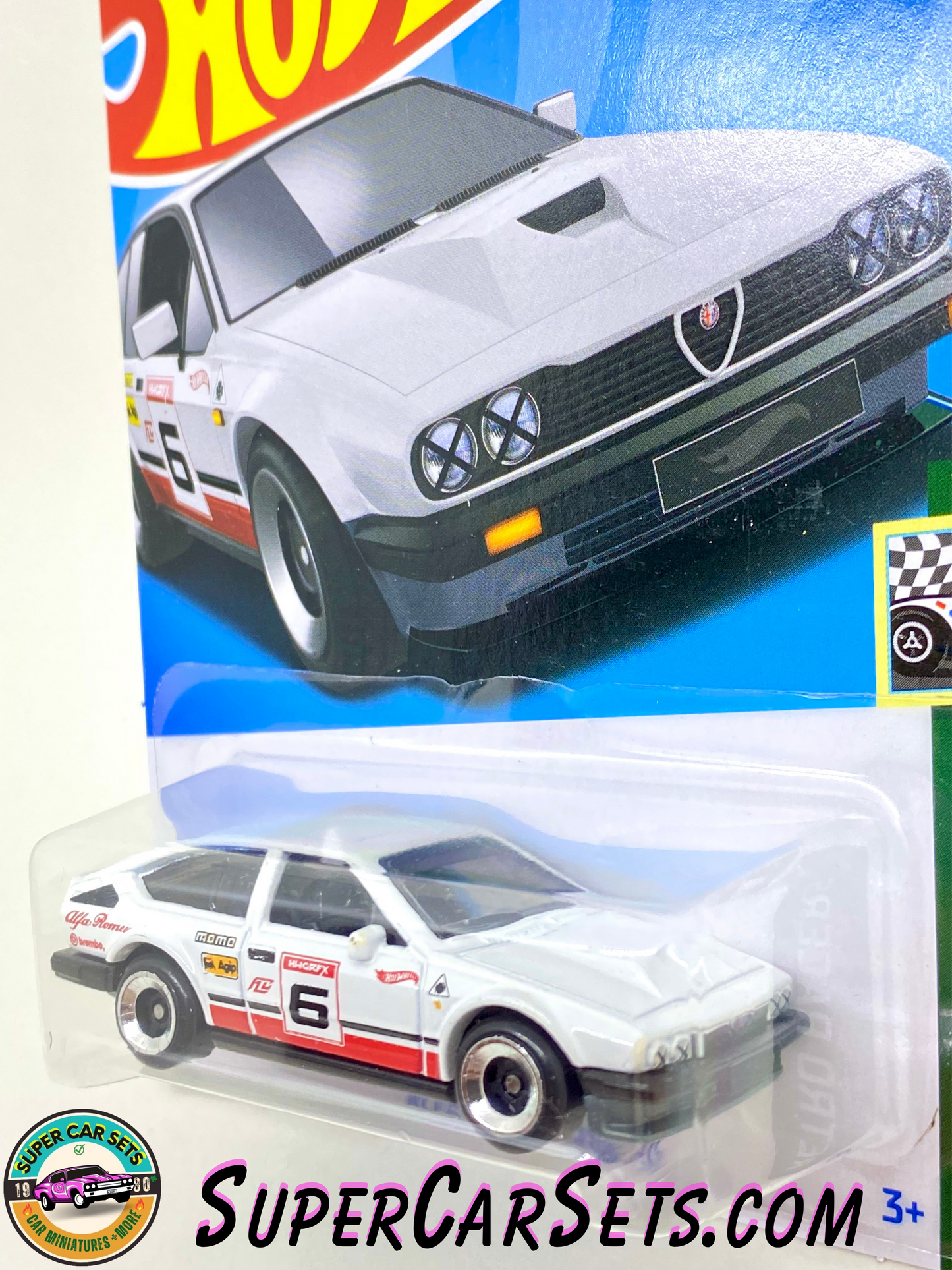 Alfa Romeo GTV6 3.0 (white colour) - Hot Wheels Retro Racers 2023 (10/10) (185/250)