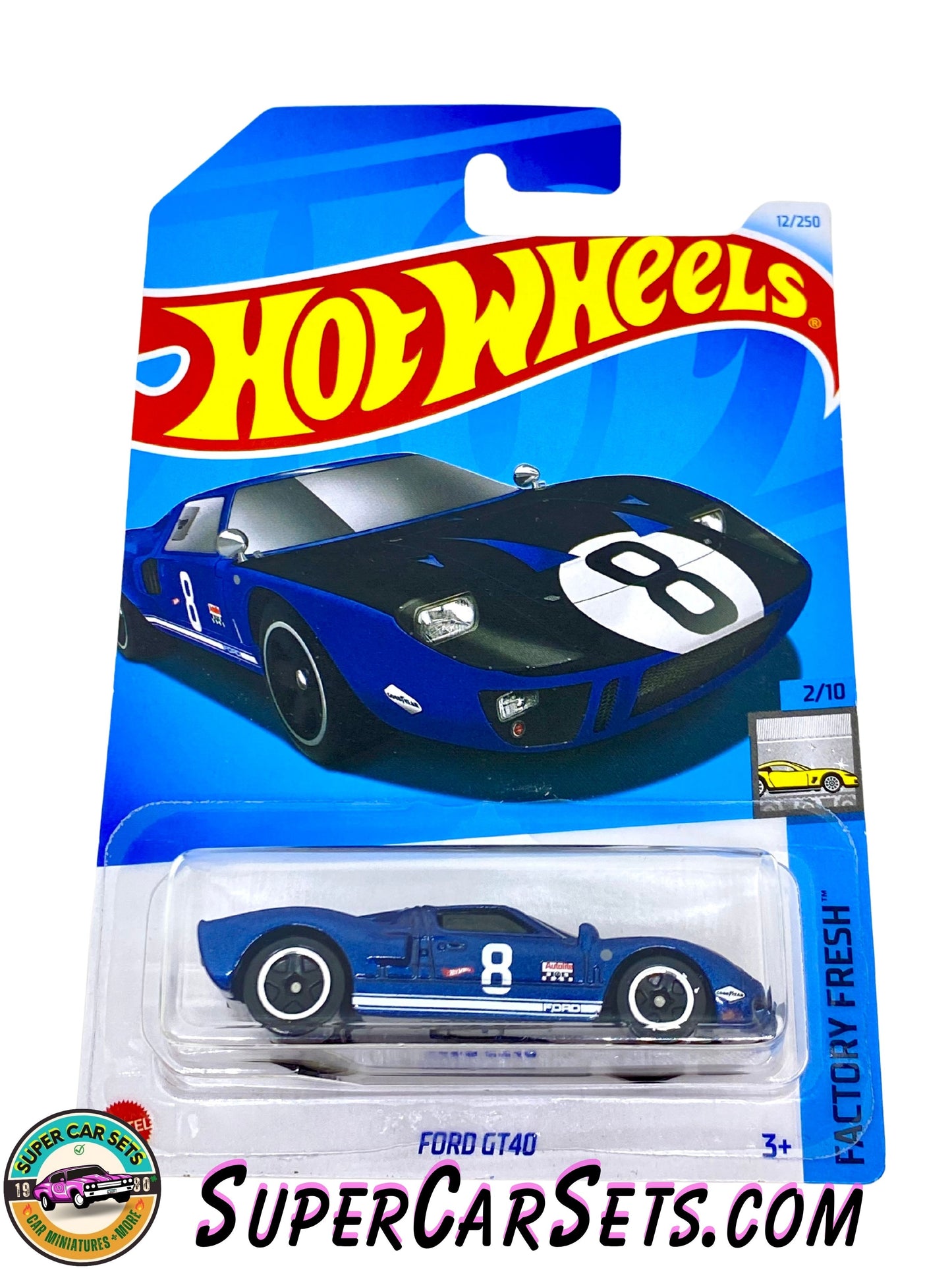 Ford GT40 (dark blue colour) - Hot Wheels Factory Fresh - 2024 (2/10) (12/250)