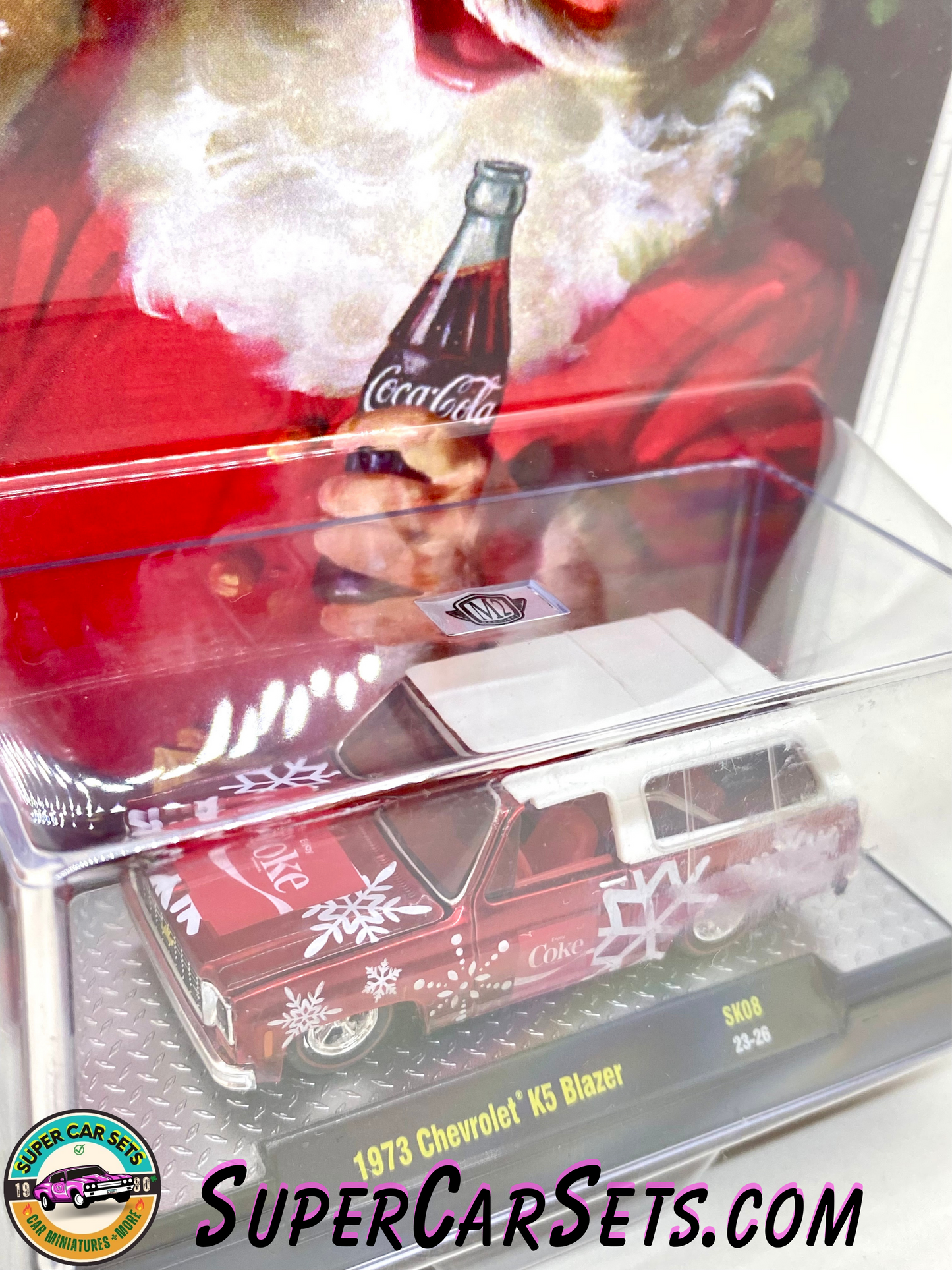 Coca-Cola Christmas 2023 - 1973 Chevrolet K5 Blazer made by M2 Machines