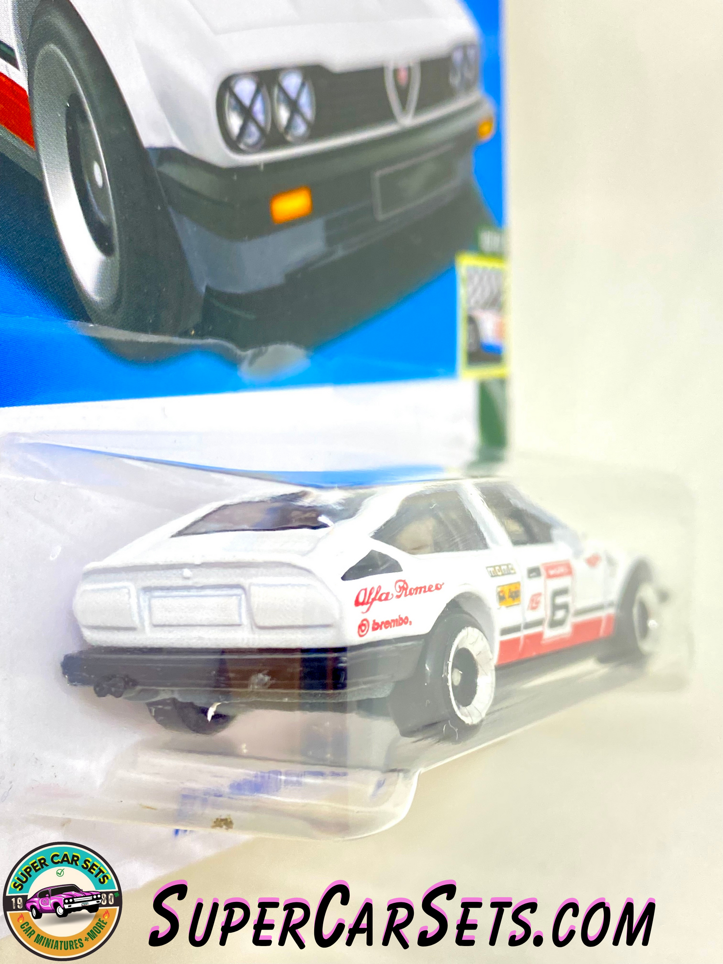 Alfa Romeo GTV6 3.0 (white colour) - Hot Wheels Retro Racers 2023 (10/10) (185/250)