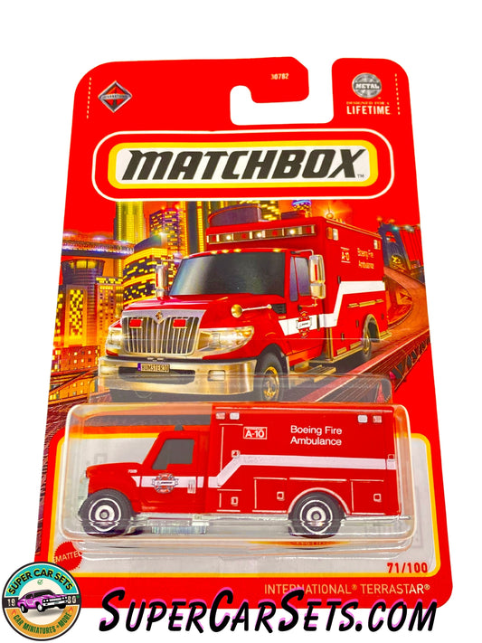 International Terrastar ("Boeing Fire Ambulance”) (red colour) (71/100) - Matchbox