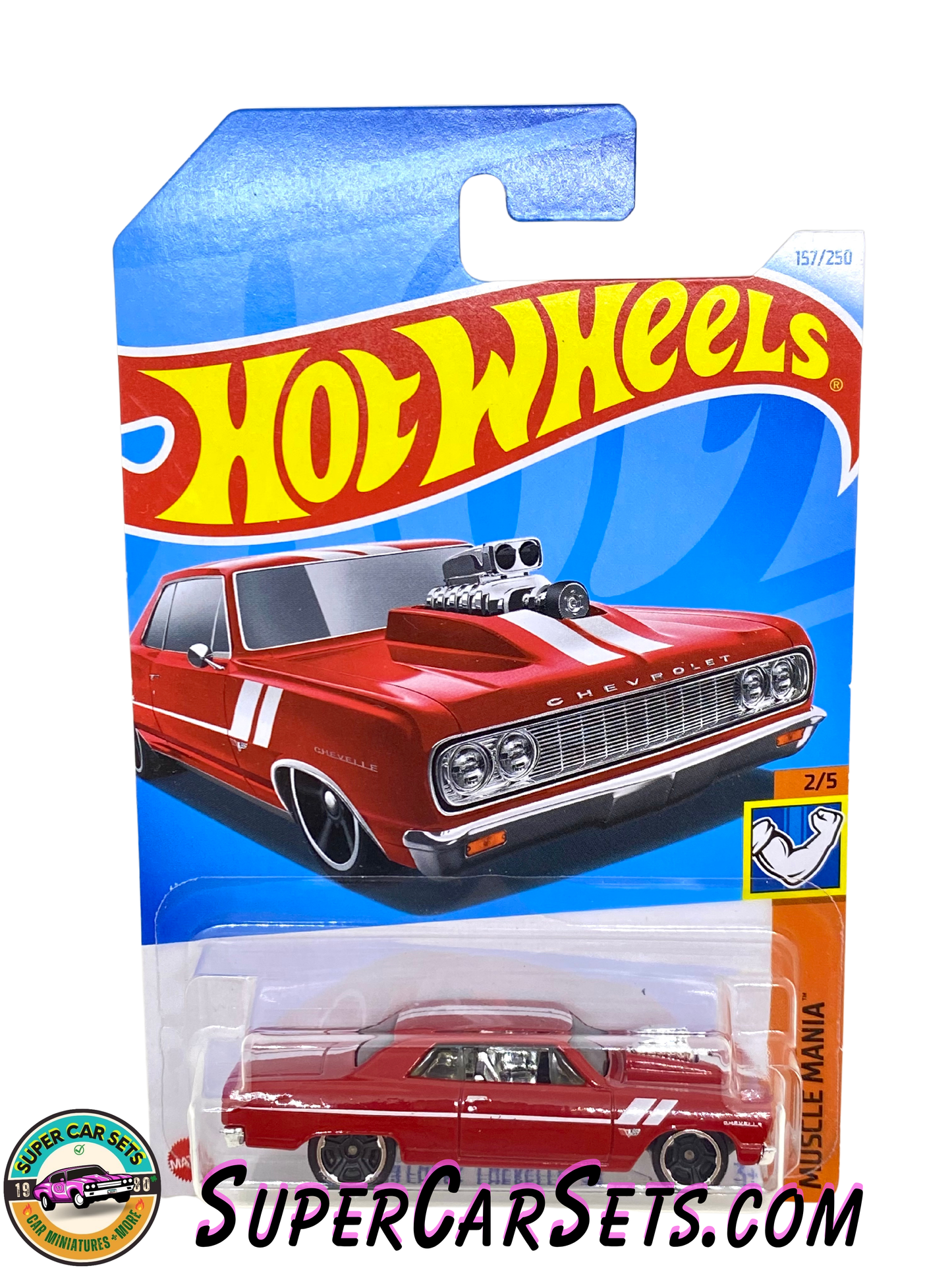 64 Chevy Chevelle SS (red colour) - Hot Wheels Muscle Mania 2024 (2/5) (157/250)