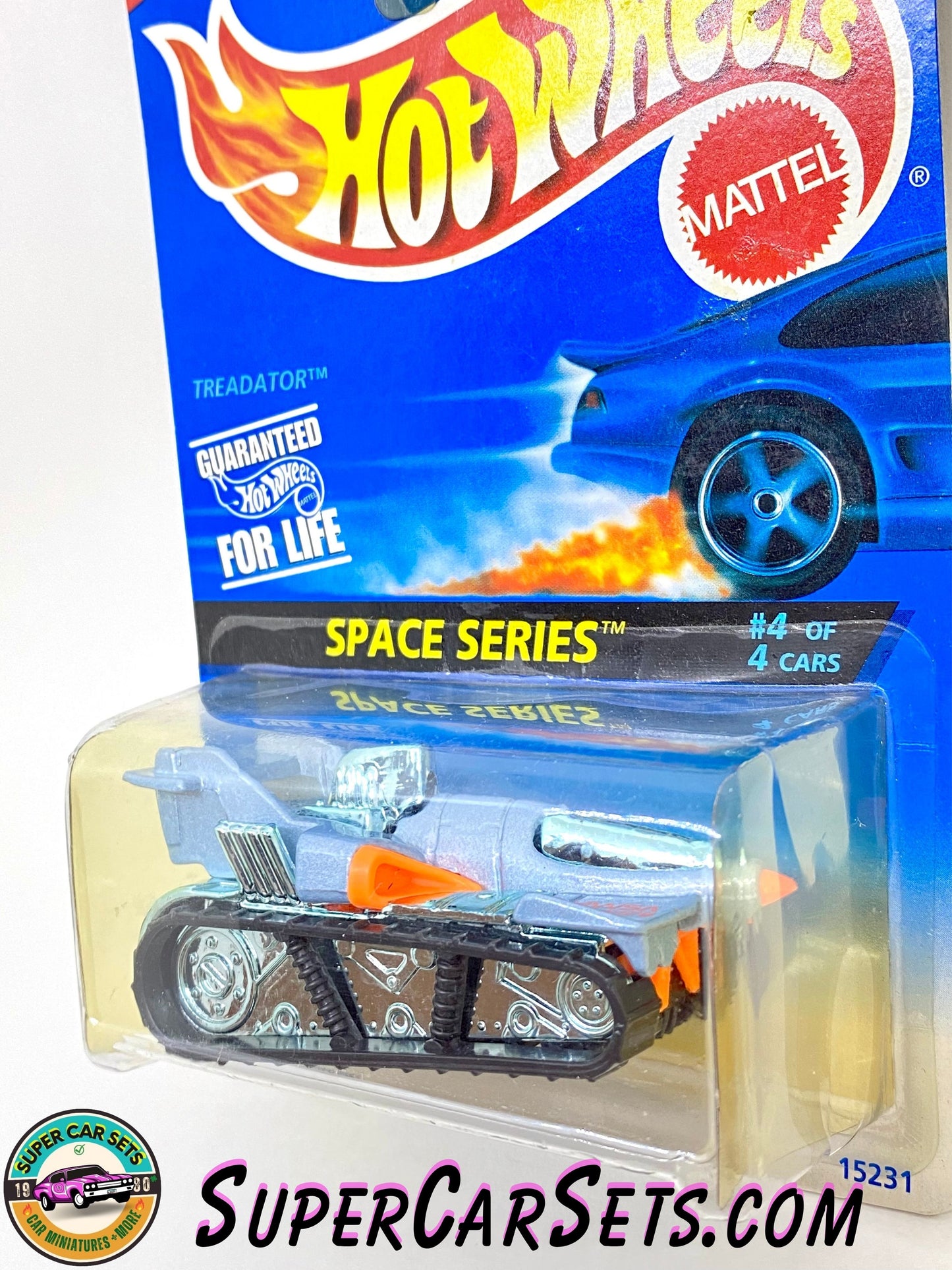 Hot Wheels (VINTAGE) (Year launched 1996) - Space Series (4/4) Robot Driver! (#15231) (Card slightly damaged)