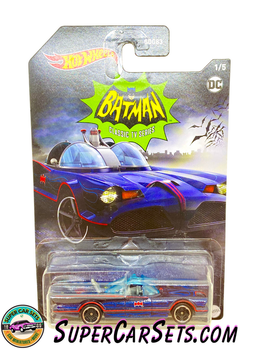 TV Series Batmobile (card slightly cracked) - Hot Wheels DC Batman 2023 (1/5) (HLK44)