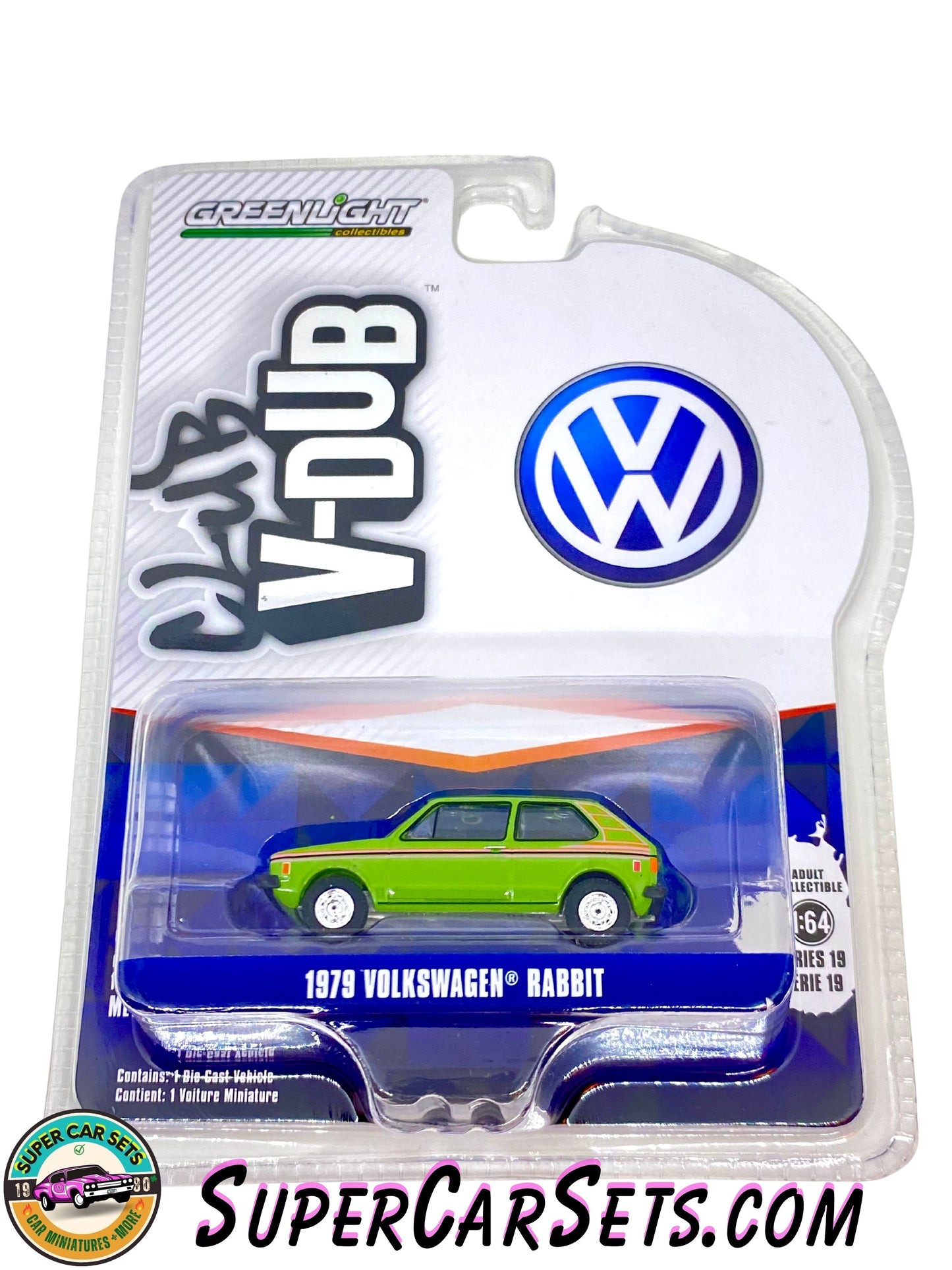 1979 Volkswagen Rabbit (green colour) - Club V-Dub - Serie 18 - made by Greenlight Collectables