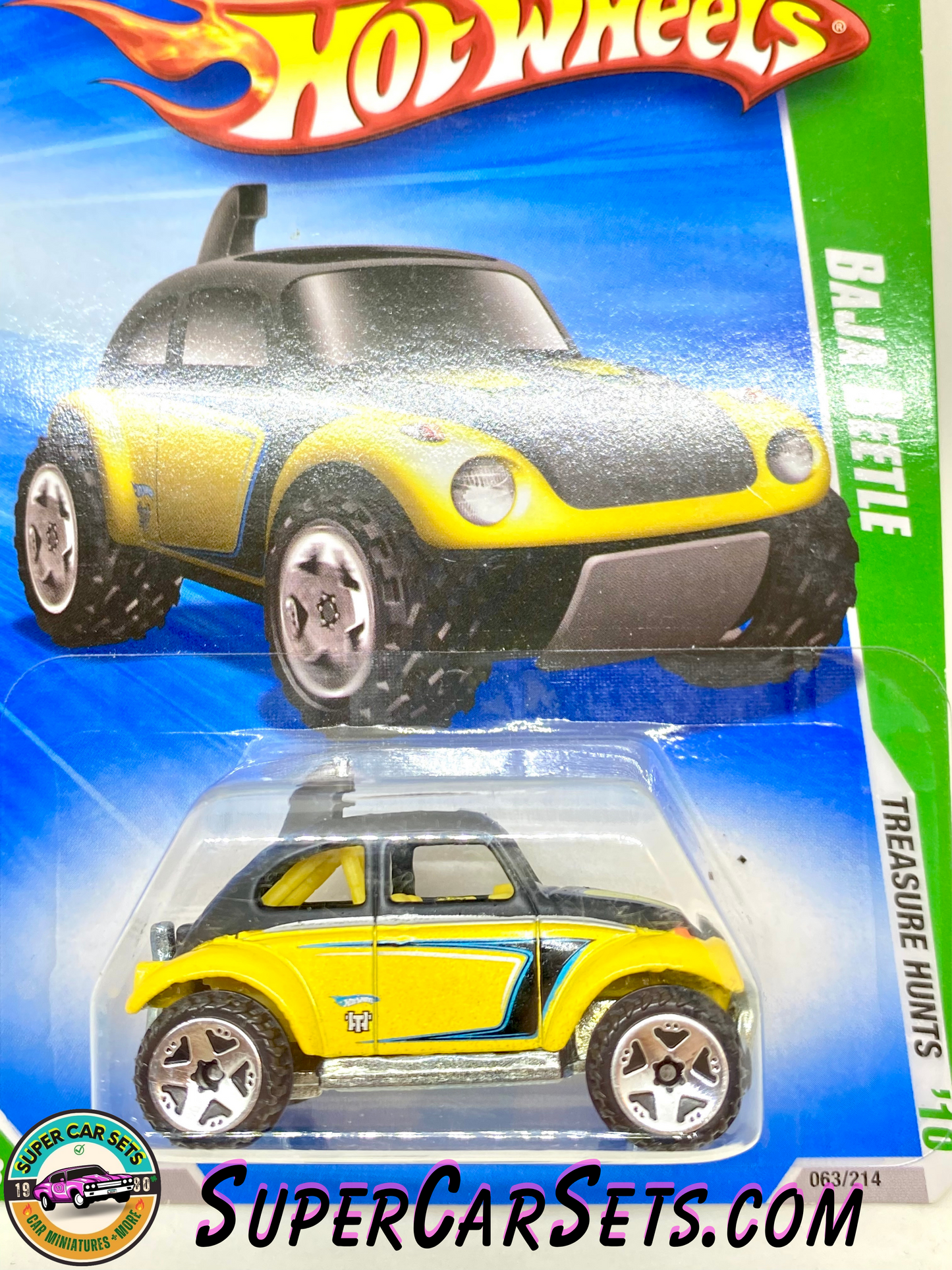 Baja Beetle - Hot Wheels Treasure Hunts ’10 (11/12) (Year launched 2010) (card slightly bent)