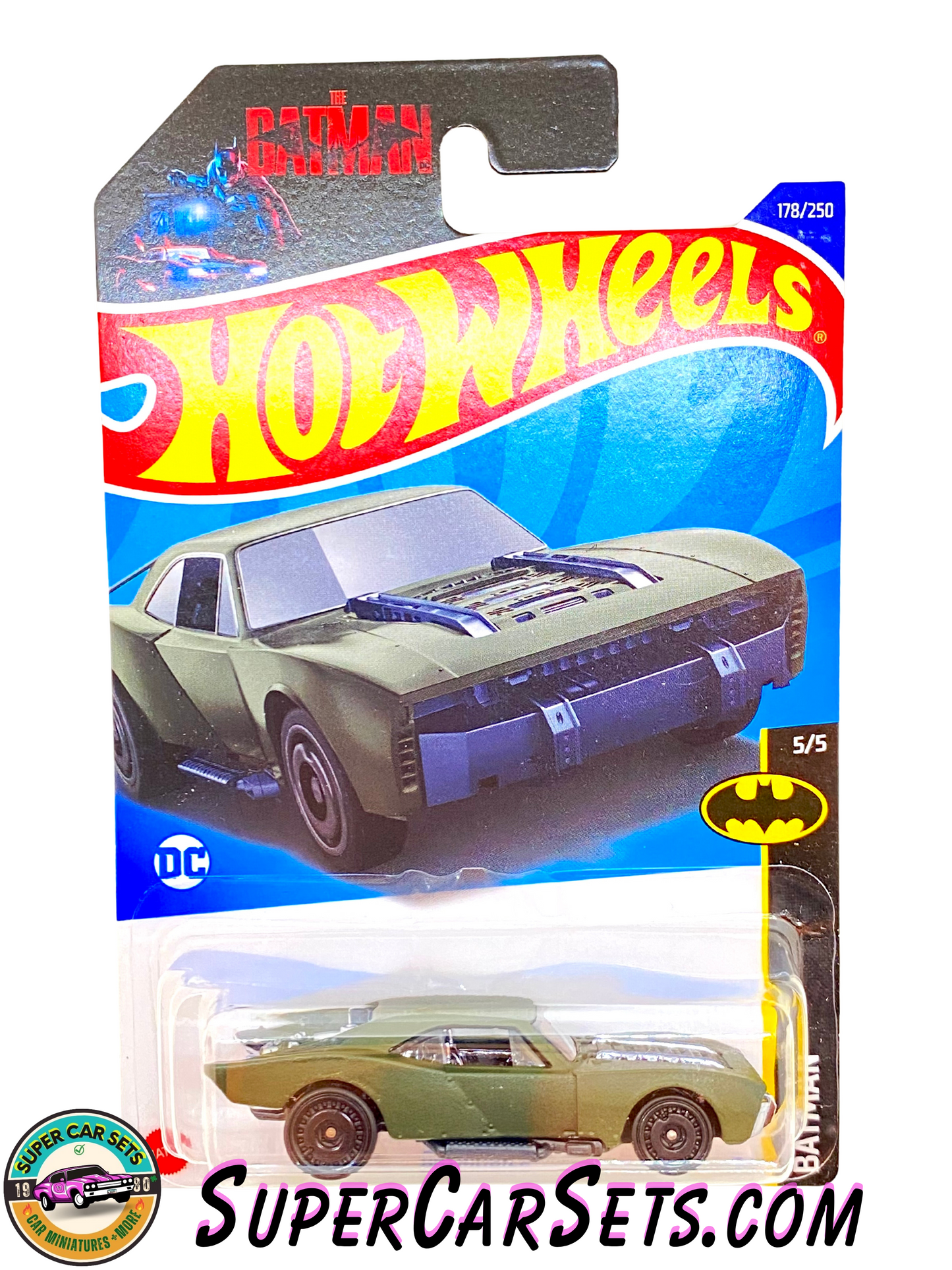 Hot Wheels - Batman - 2022 (5/5) (178/250) - Batmobile (dark green)