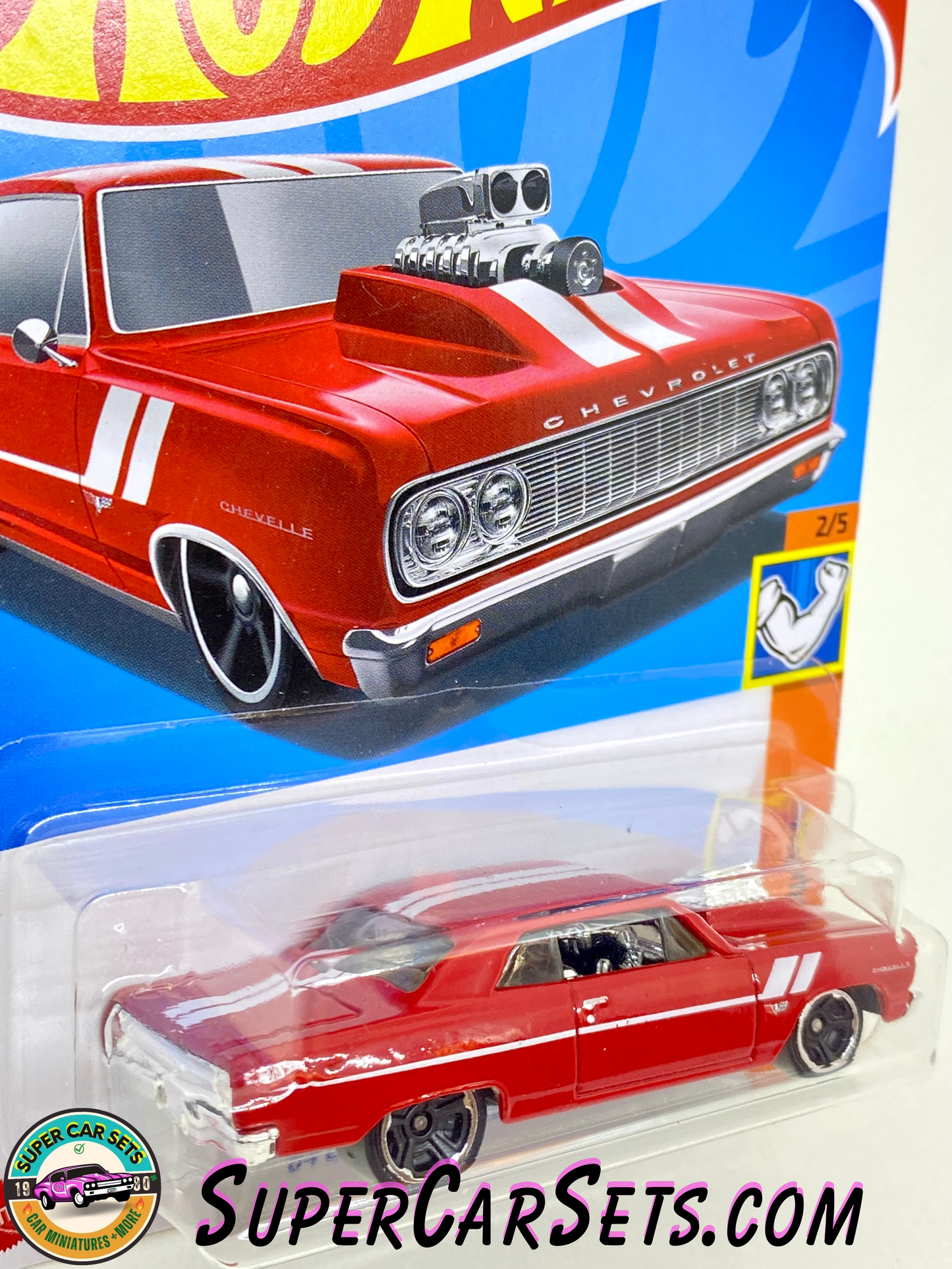 64 Chevy Chevelle SS (red colour) - Hot Wheels Muscle Mania 2024 (2/5) (157/250)