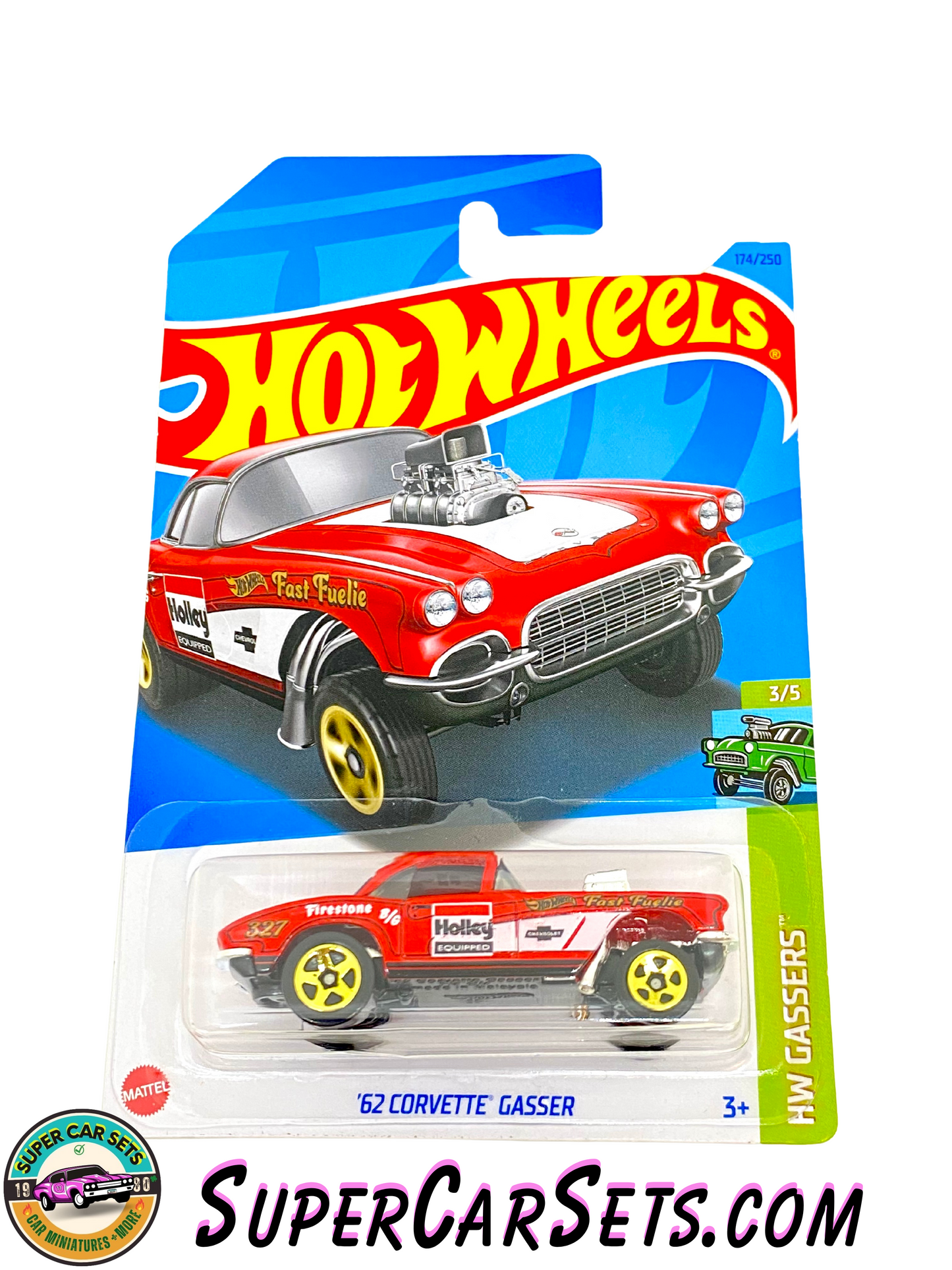 62 Corvette Gasser (red colour) - Hot Wheels HW Gassers - 2023 (3/5) (174/250)