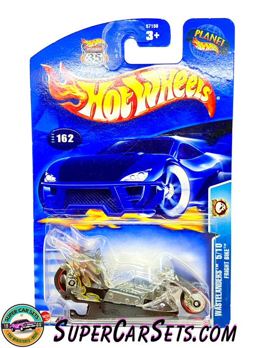 Hot Wheels (VINTAGE) (Year launched 2003) - Wastelanders (5/10) (#162) Fright Bike (card slightly bent)