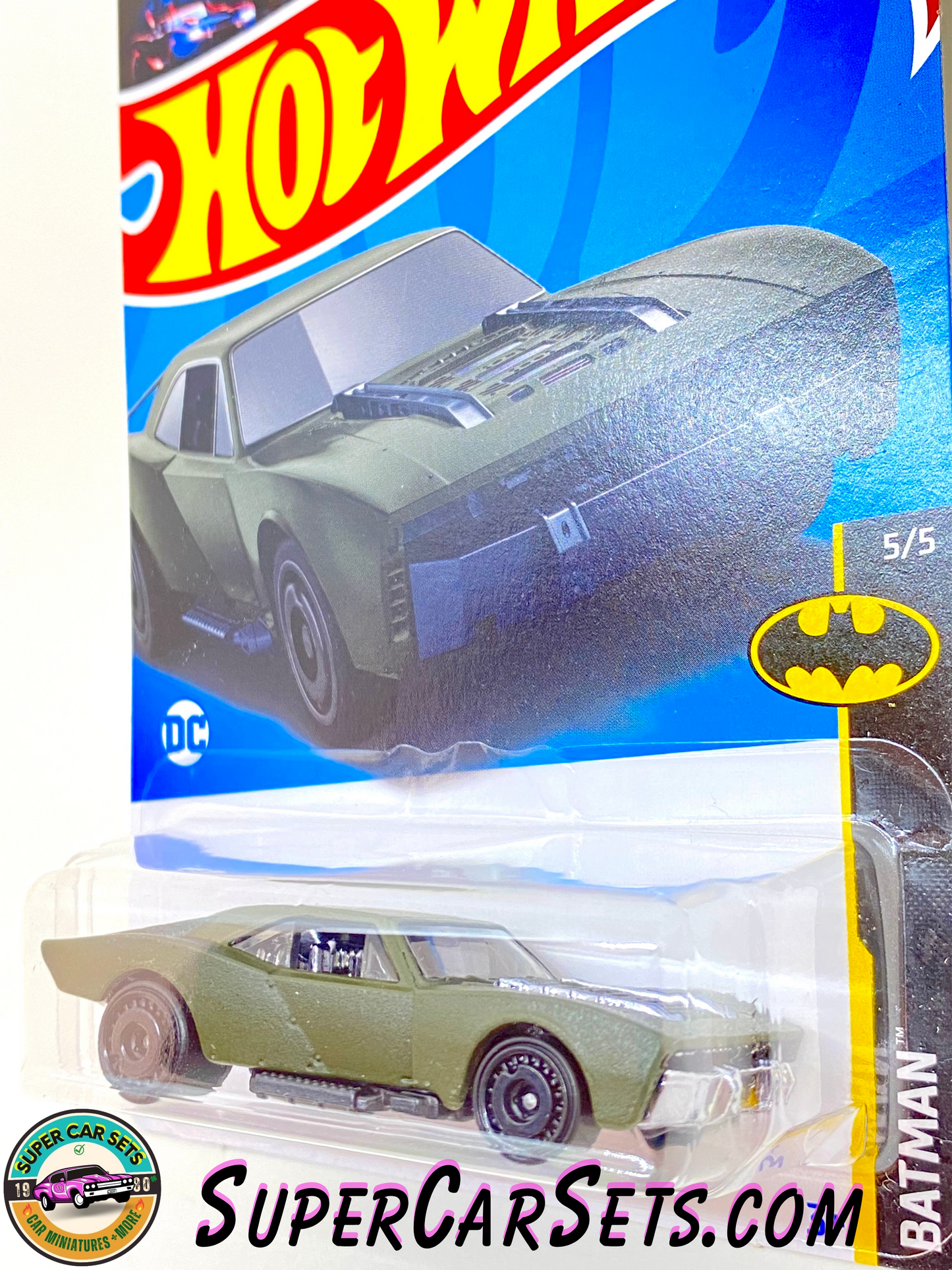 Hot Wheels - Batman - 2022 (5/5) (178/250) - Batmobile (dark green)