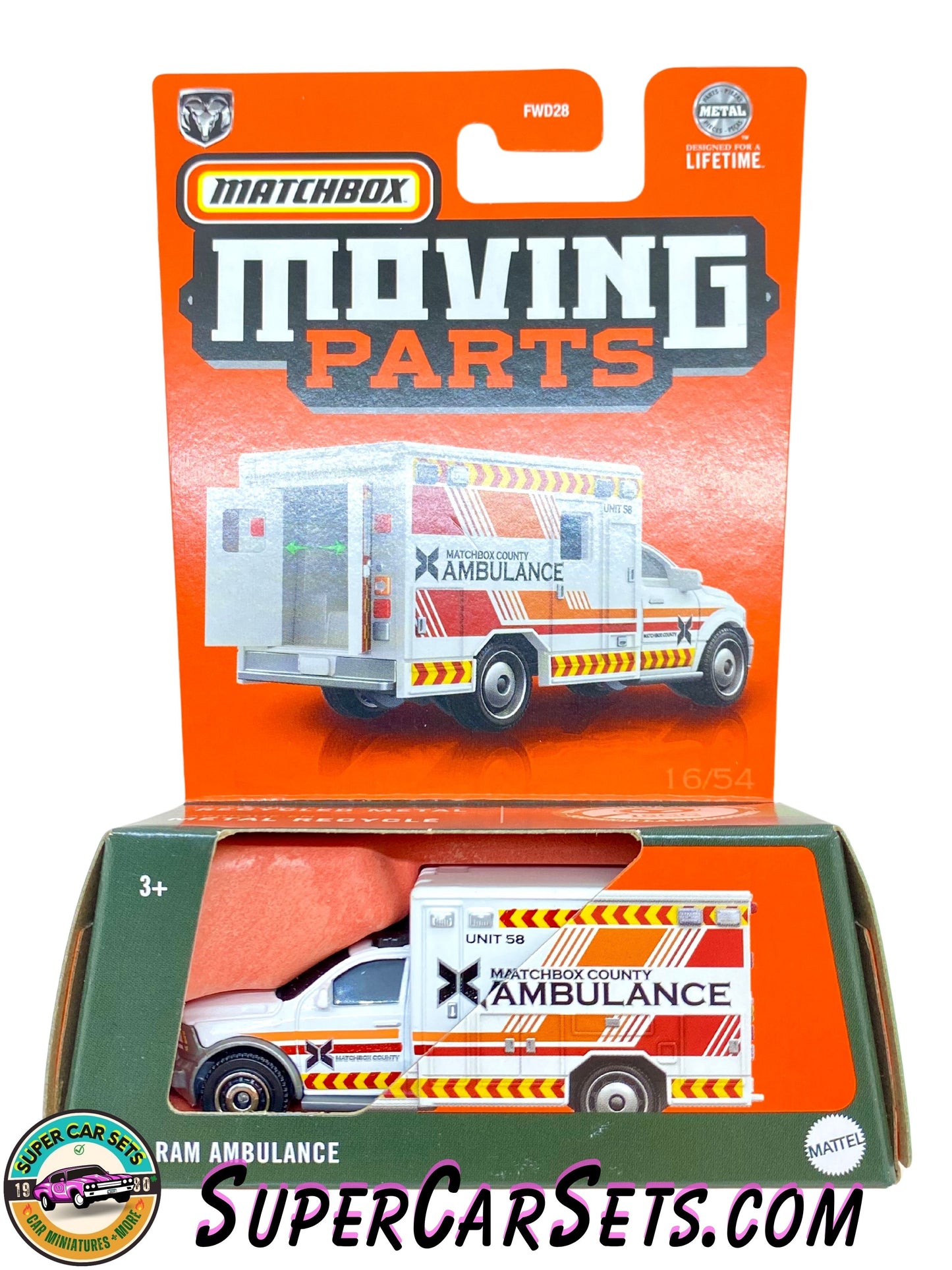 2016 RAM Ambulance - Matchbox Moving Parts