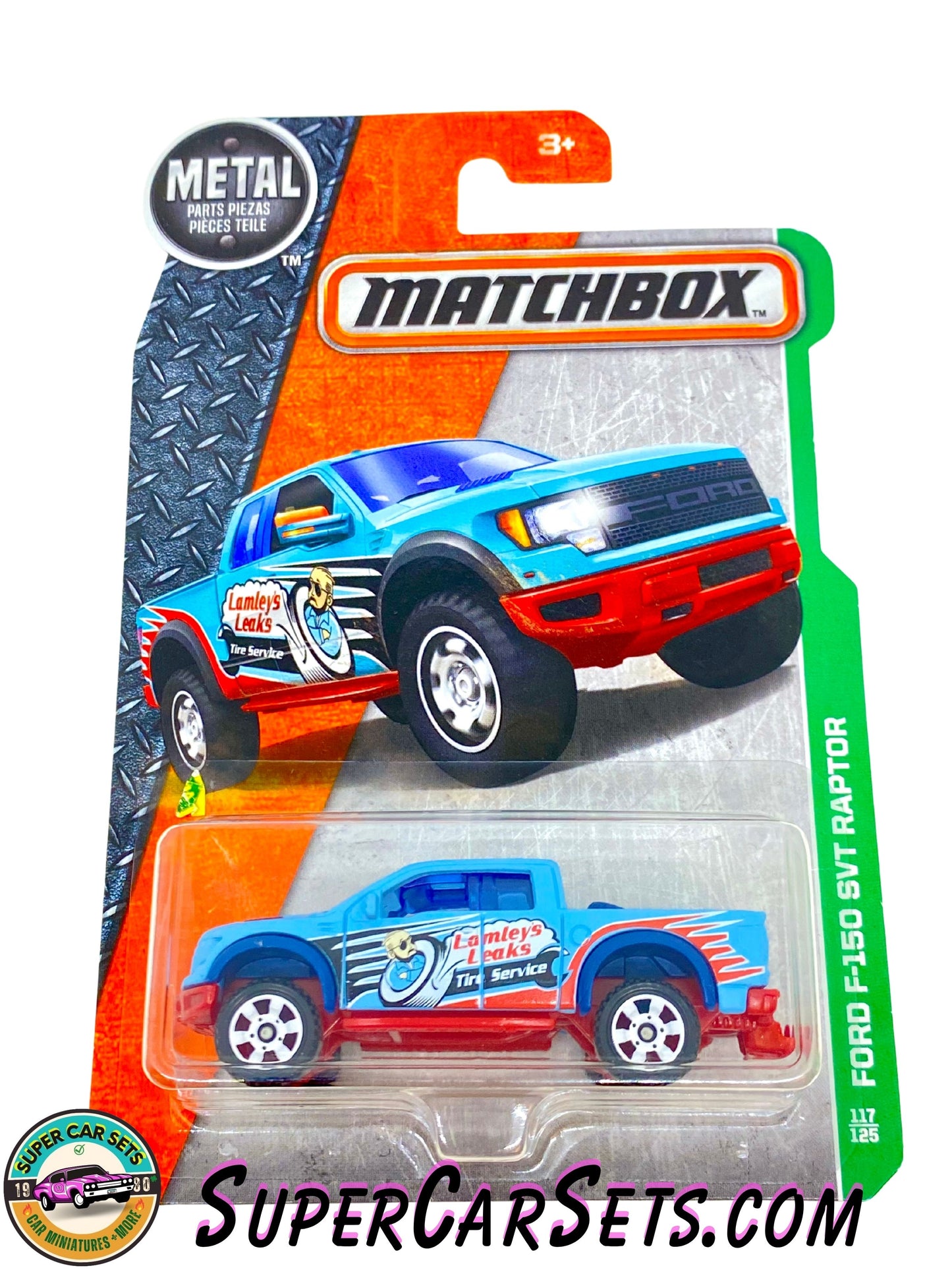 Ford F-150 SVT Raptor (DJW45-2B10) (Year launched 2016) - Matchbox MBX Explorers 2016 (117/125)