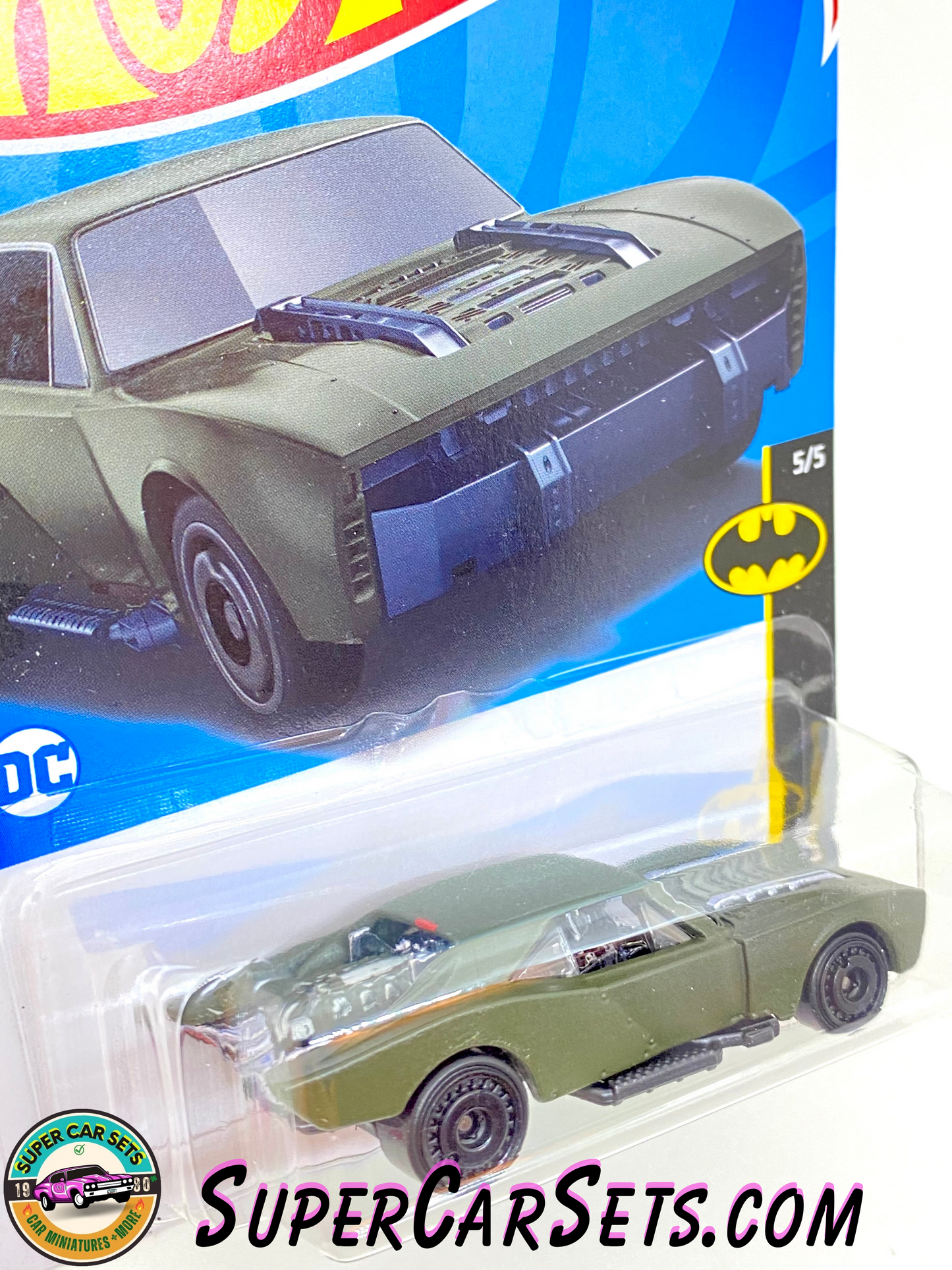 Hot Wheels - Batman - 2022 (5/5) (178/250) - Batmobile (dark green)