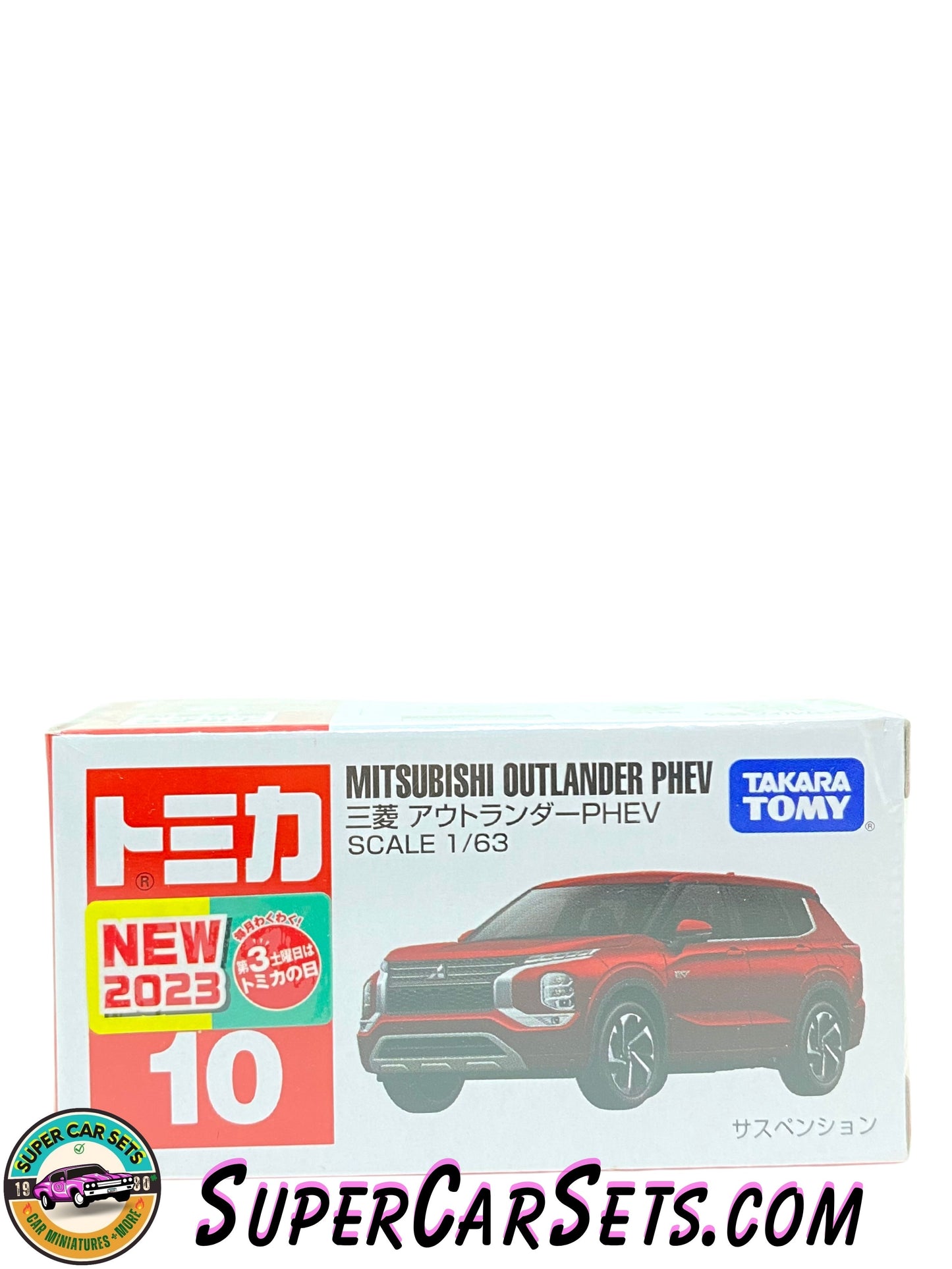 Mitsubishi Outlander PHEV (1:63 scale) (red colour) - Tomica (#10)