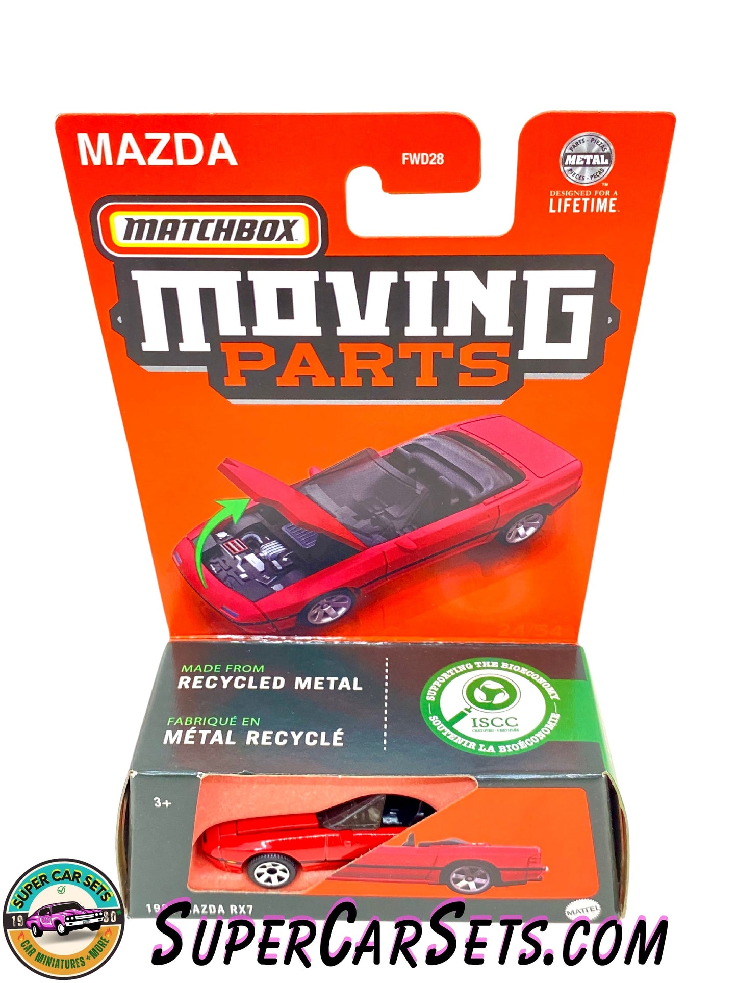 1988 Mazda RX7 (red colour) - Matchbox Moving Parts