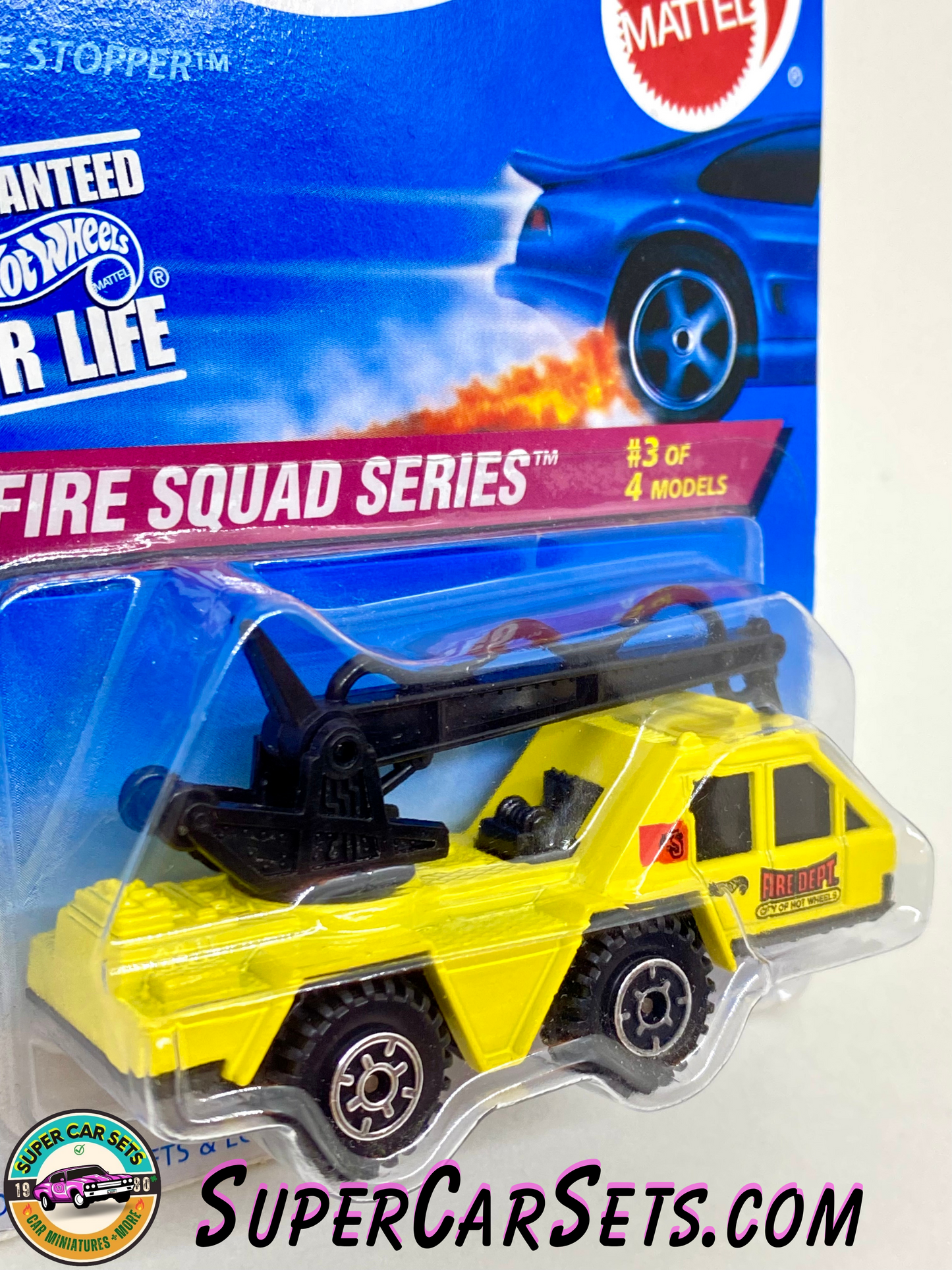 Hot Wheels (VINTAGE) (Year launched 1996) - Fire Squad Series (3/4) (#15275) (Hose Arm Lifts & Lowers!)