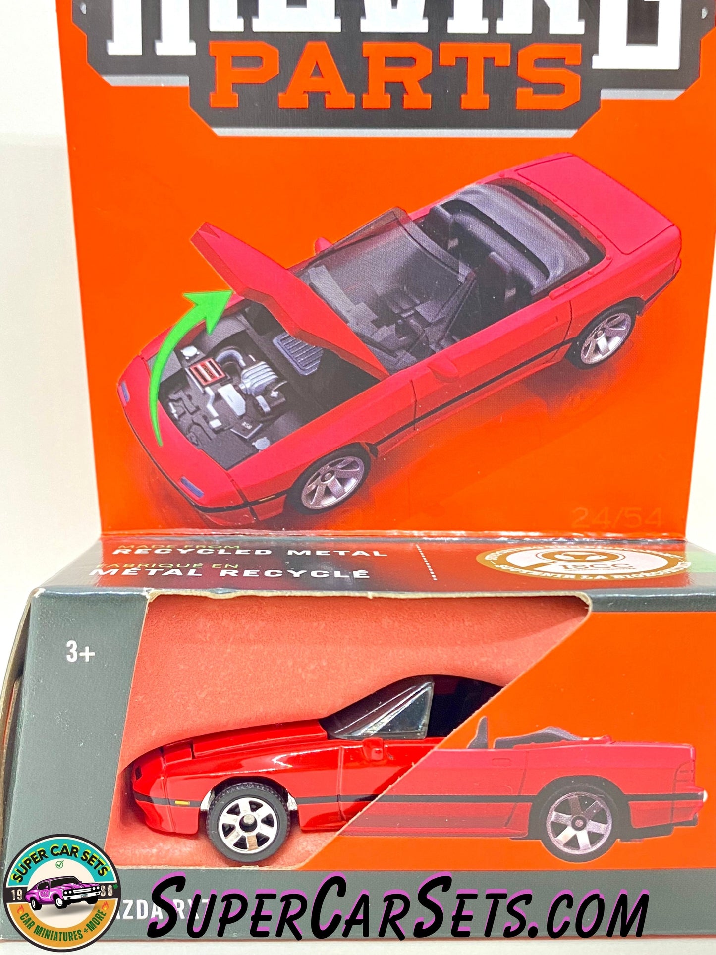 1988 Mazda RX7 (red colour) - Matchbox Moving Parts