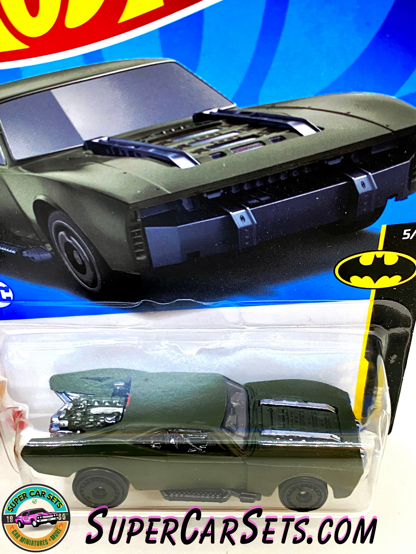 Hot Wheels - Batman - 2022 (5/5) (178/250) - Batmobile (dark green)