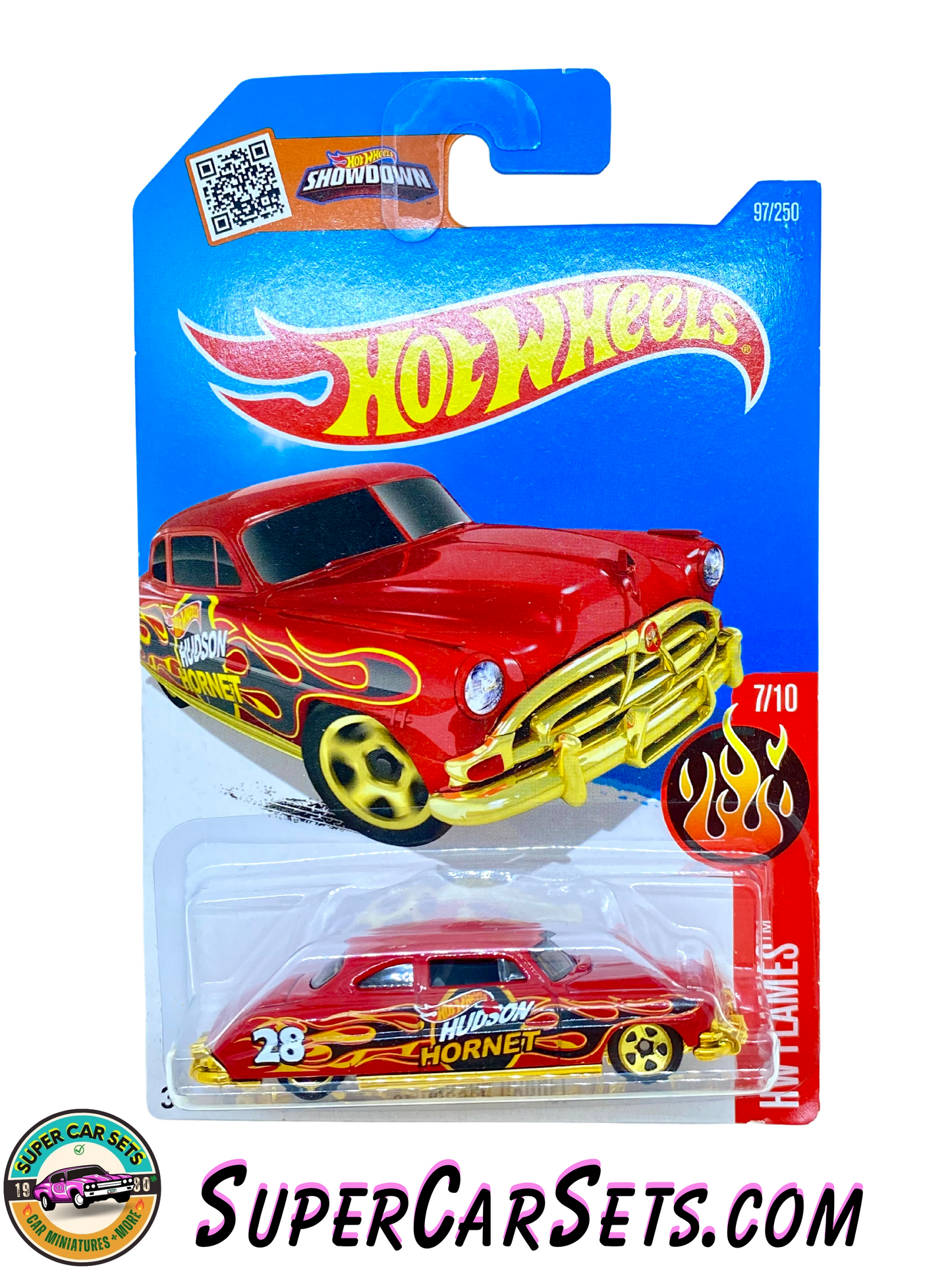 52 Hudson Hornet - Hot Wheels HW Flames 2016 (7/10) (97/250) (Year launched 2016)