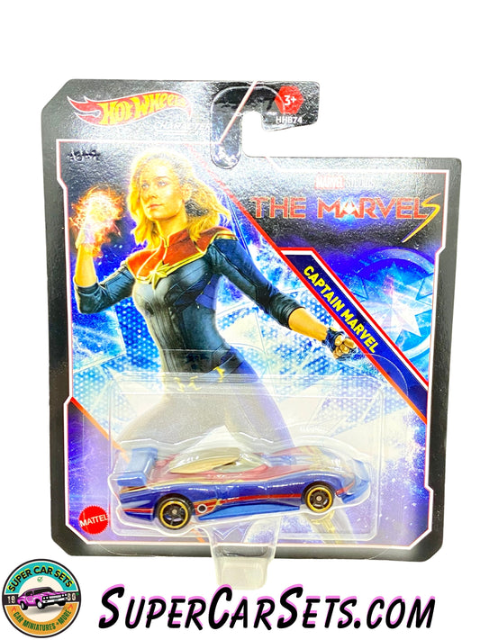 Captain Marvel - The Marvels (HPN12) - Hot Wheels Characters cars