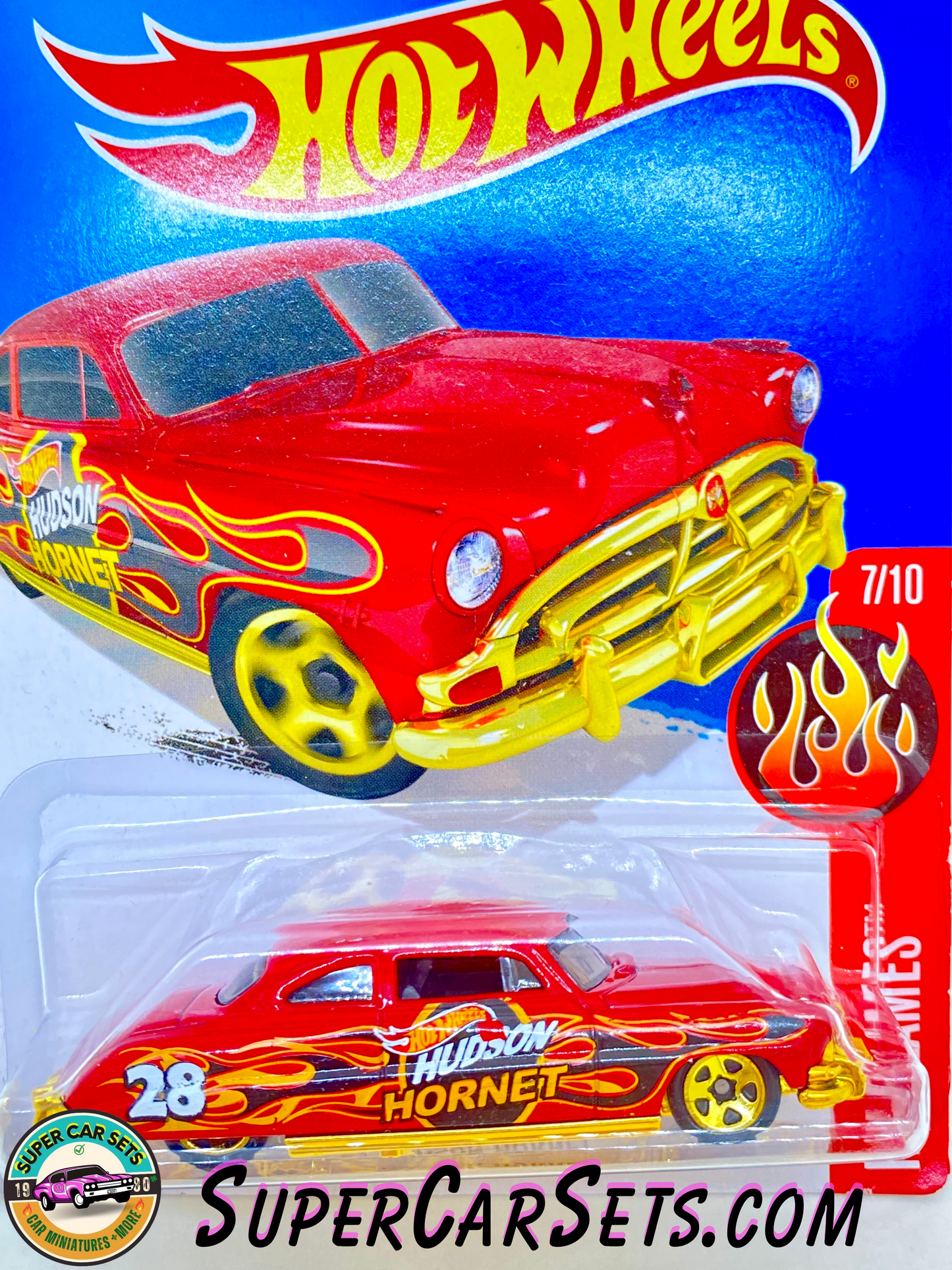 52 Hudson Hornet - Hot Wheels HW Flames 2016 (7/10) (97/250) (Year launched 2016)