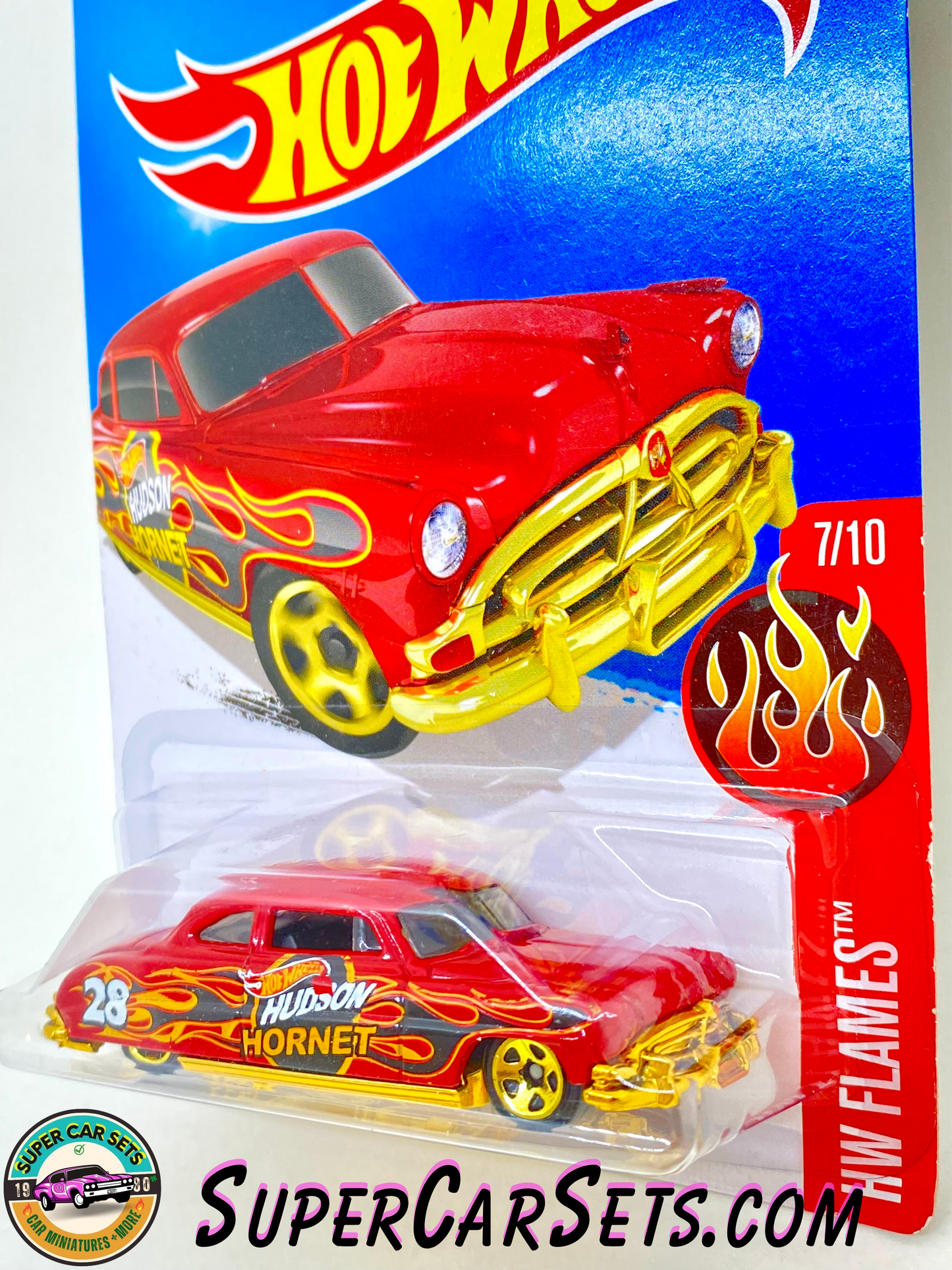 52 Hudson Hornet - Hot Wheels HW Flames 2016 (7/10) (97/250) (Year launched 2016)