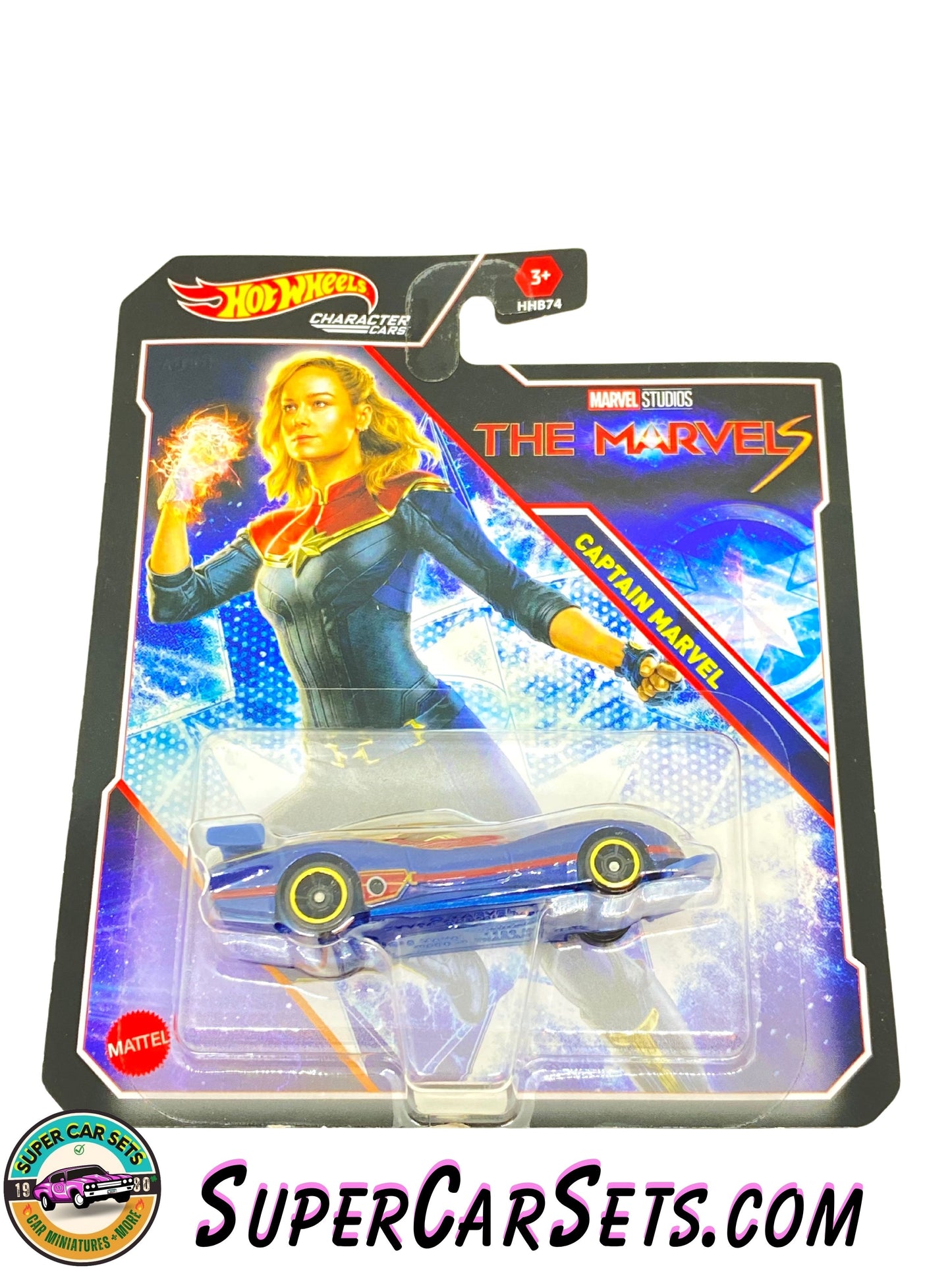 Captain Marvel - The Marvels (HPN12) - Hot Wheels Characters cars