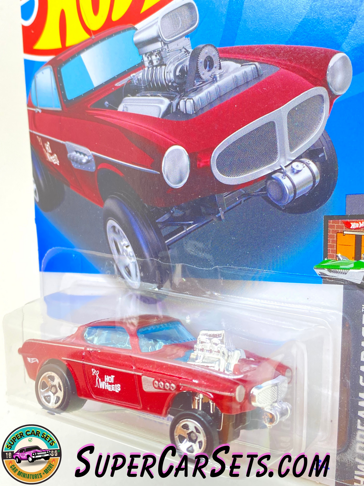 Volvo P1800 Gasser (maroon colour) - Hot Wheels HW Dream Garage - 2023 (1/5) (1/250)