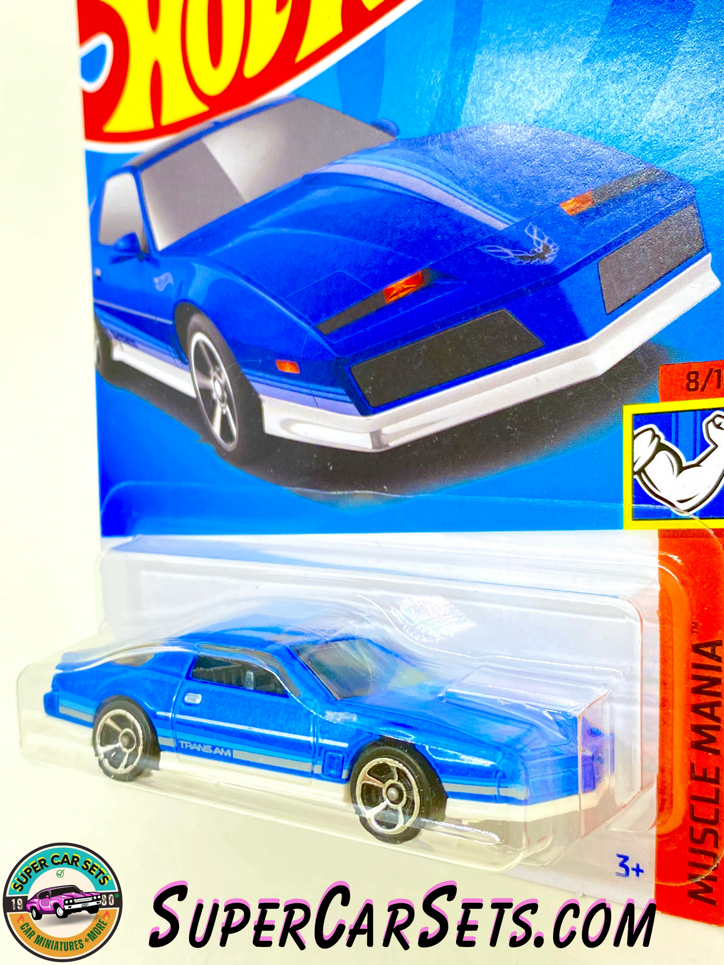 84 Pontiac Firebird (blue colour) - Hot Wheels Muscle Mania 2024 (8/10) (180/250)