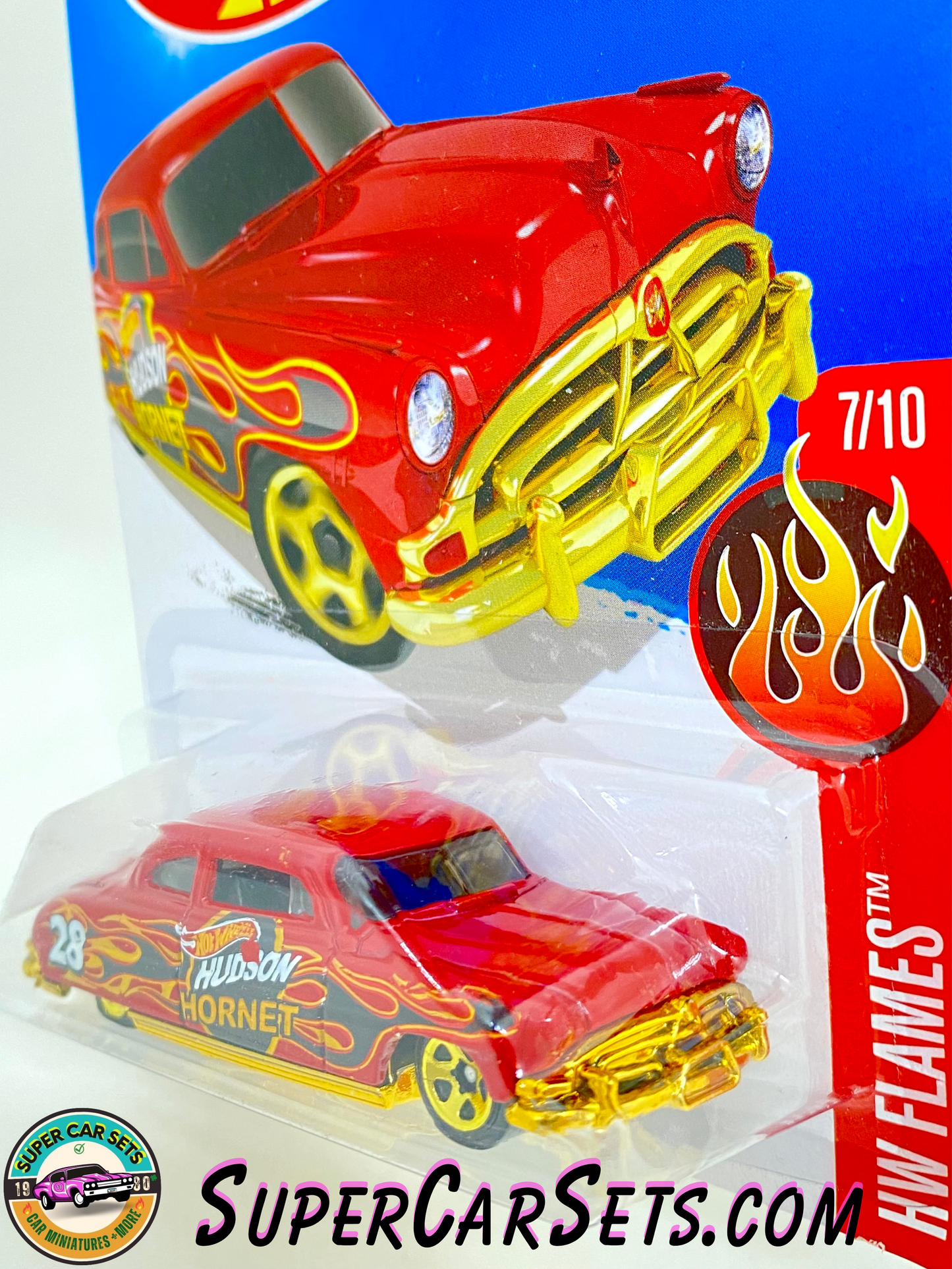 52 Hudson Hornet - Hot Wheels HW Flames 2016 (7/10) (97/250) (Year launched 2016)