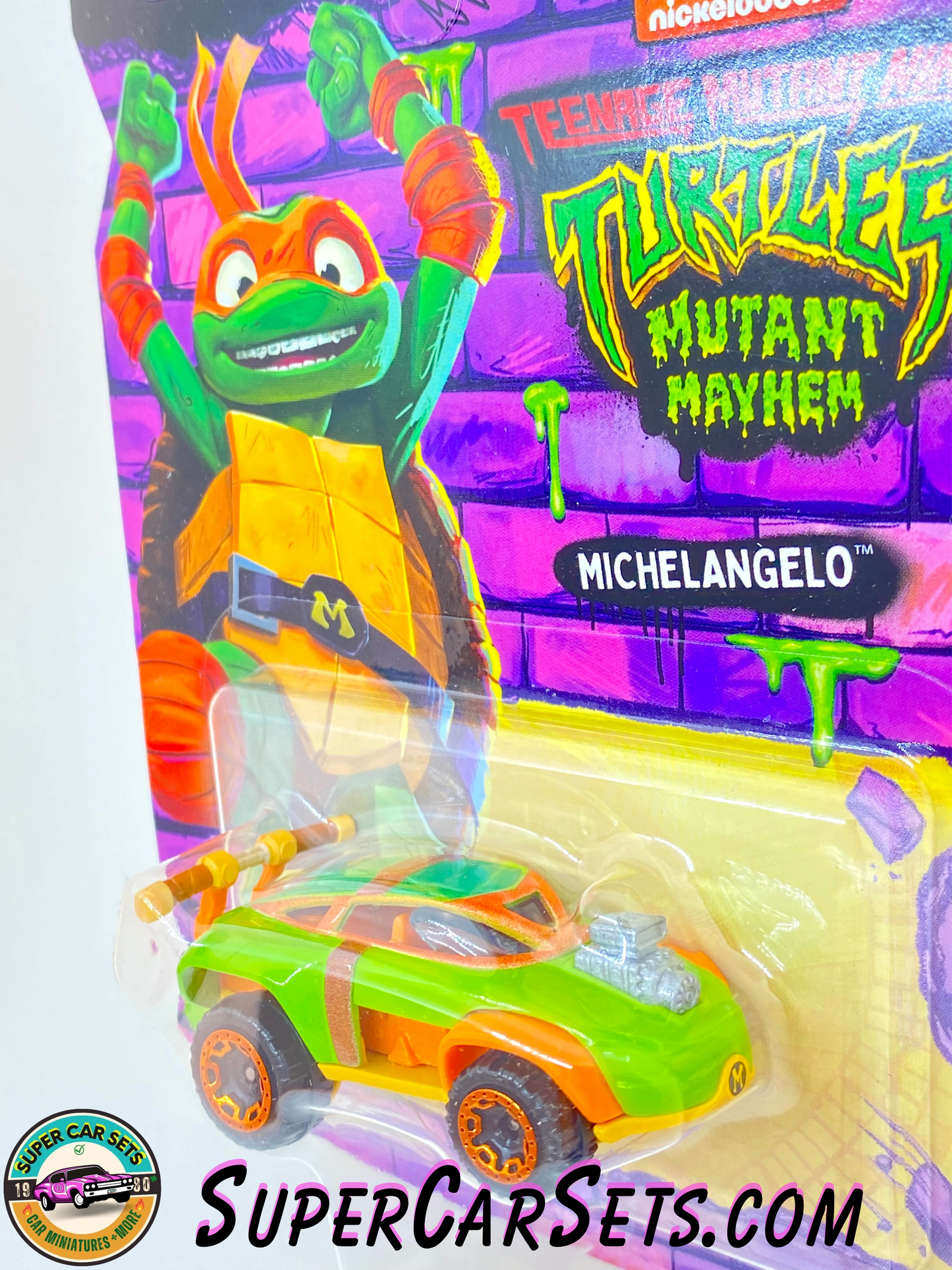 Michelangelo - Teenage Mutant Ninja Turtles - Mutant Mayhem (Nickelodeon) - Hot Wheels Character Cars