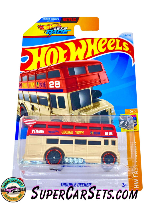 Trouble Decker (red and cream colour) - Hot Wheels HW Fast Transit - 2024 (5/5) (126/250)