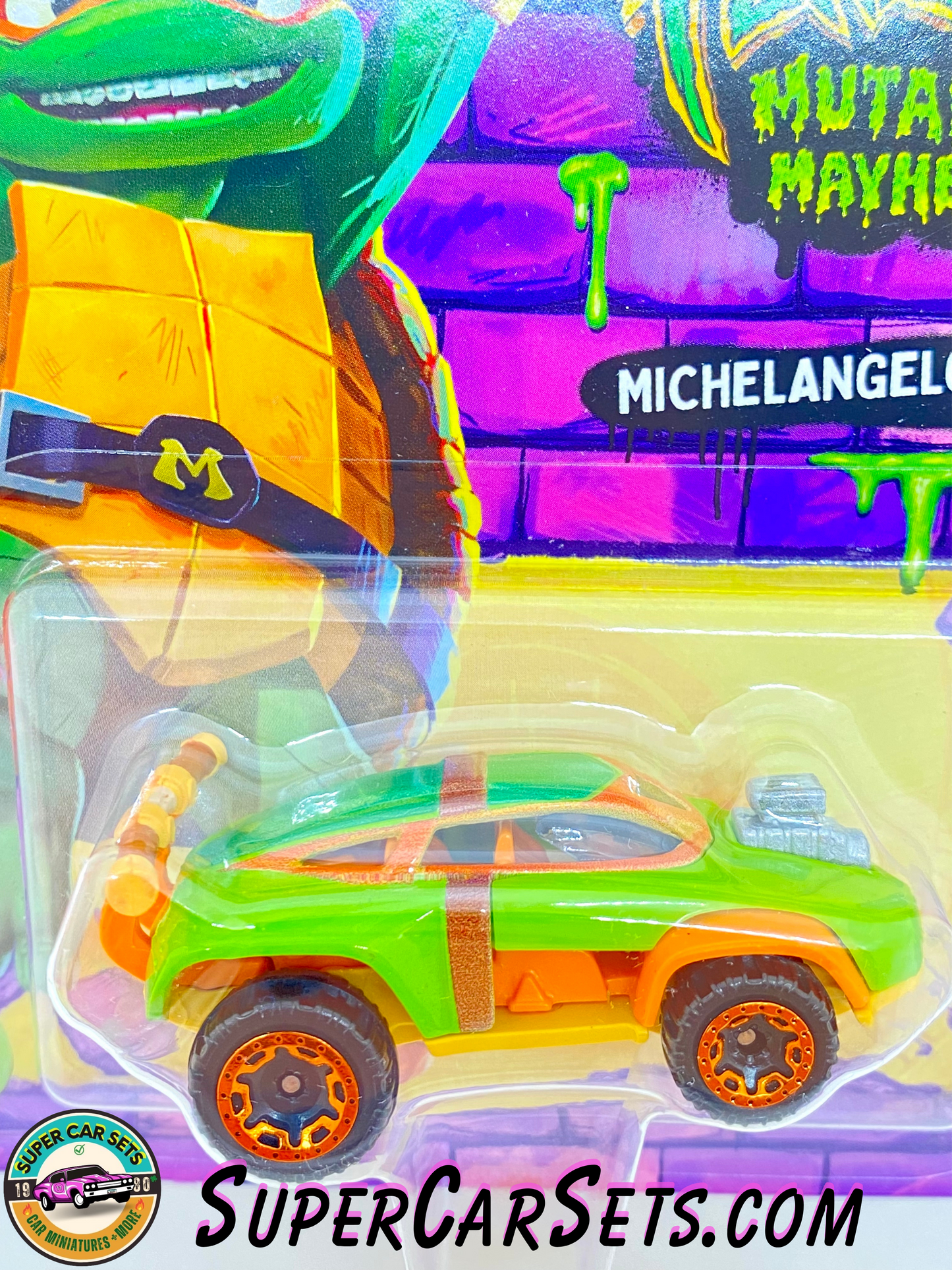 Michelangelo - Teenage Mutant Ninja Turtles - Mutant Mayhem (Nickelodeon) - Hot Wheels Character Cars