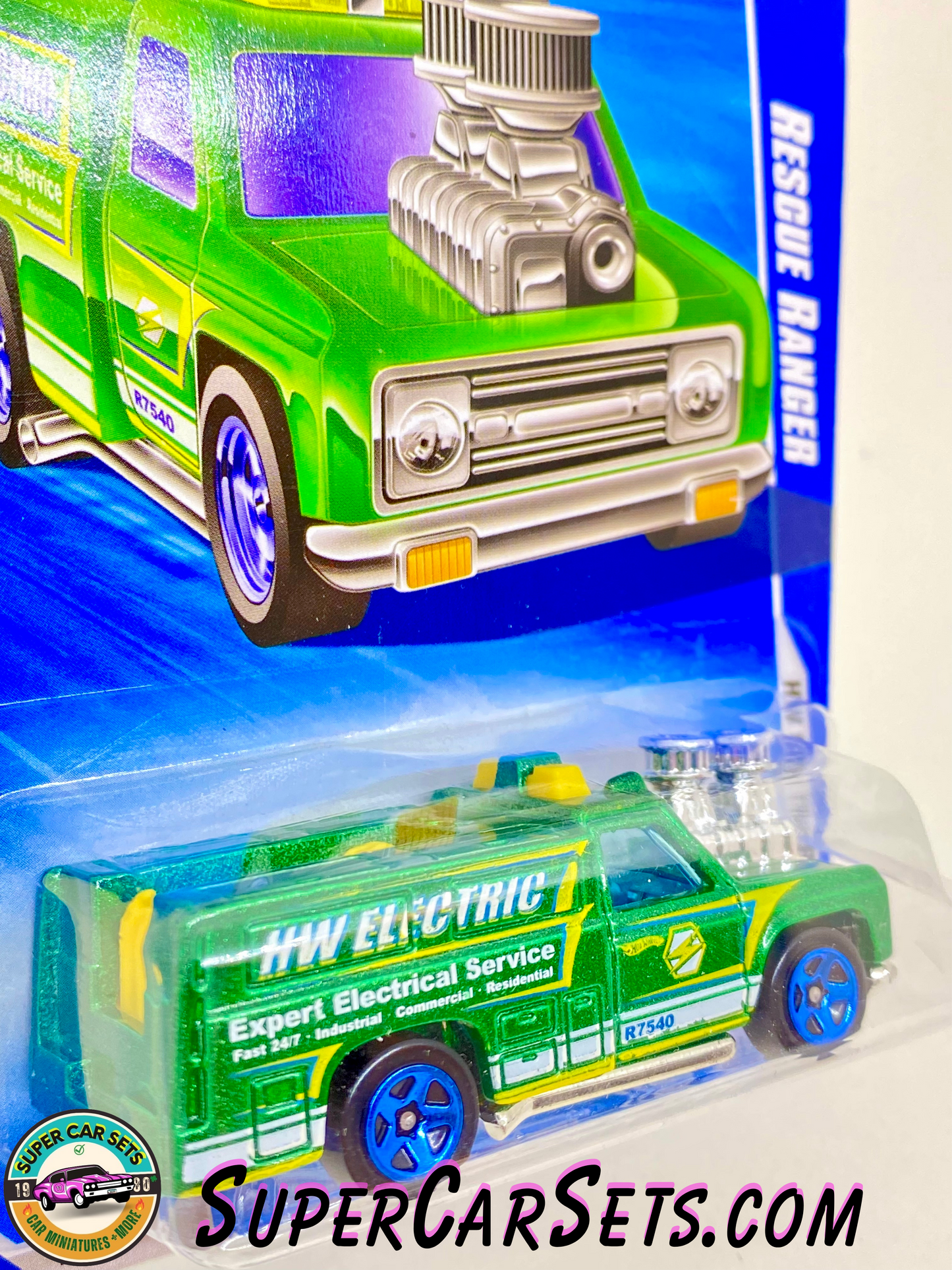 Hot Wheels (VINTAGE) (Year launched 2010) - HW City Works ’10 (07/10) - Rescue Ranger  (green colour) (123/214)