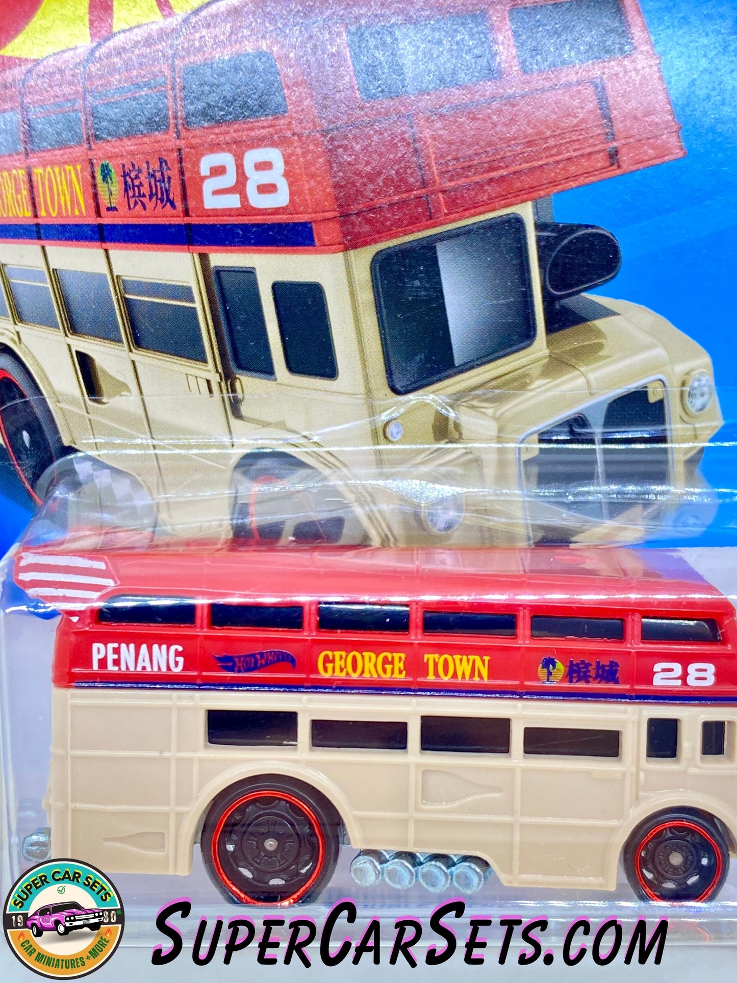 Trouble Decker (red and cream colour) - Hot Wheels HW Fast Transit - 2024 (5/5) (126/250)