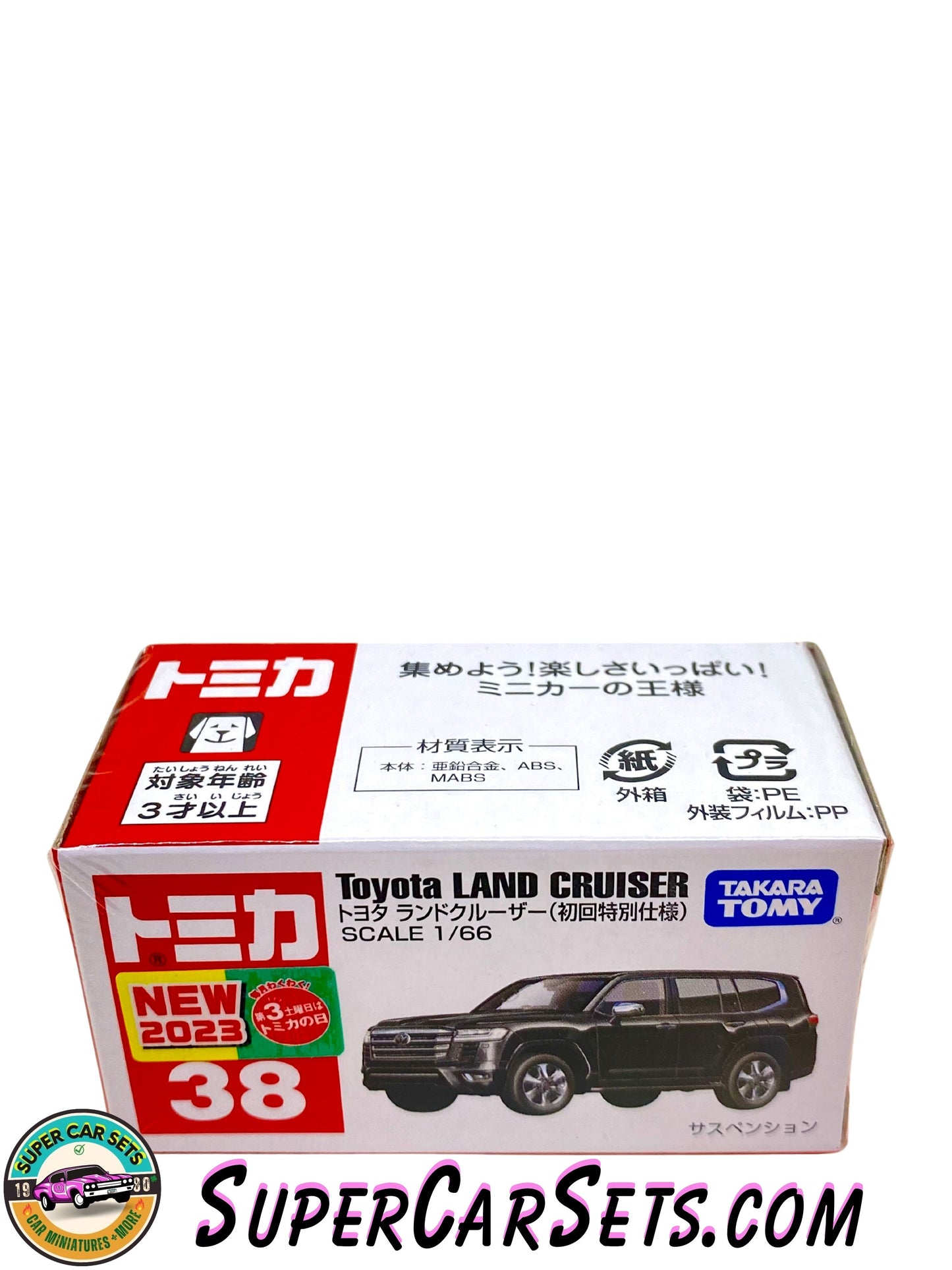 Toyota Land Cruiser (1:66 scale) (black colour) - Tomica (#38)