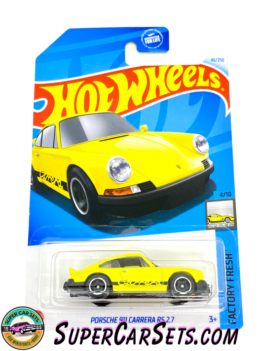 Porsche 911 Carrera RS 2.7 (yellow colour) - Hot Wheels Factory Fresh 2024 (4/10) (46/250)