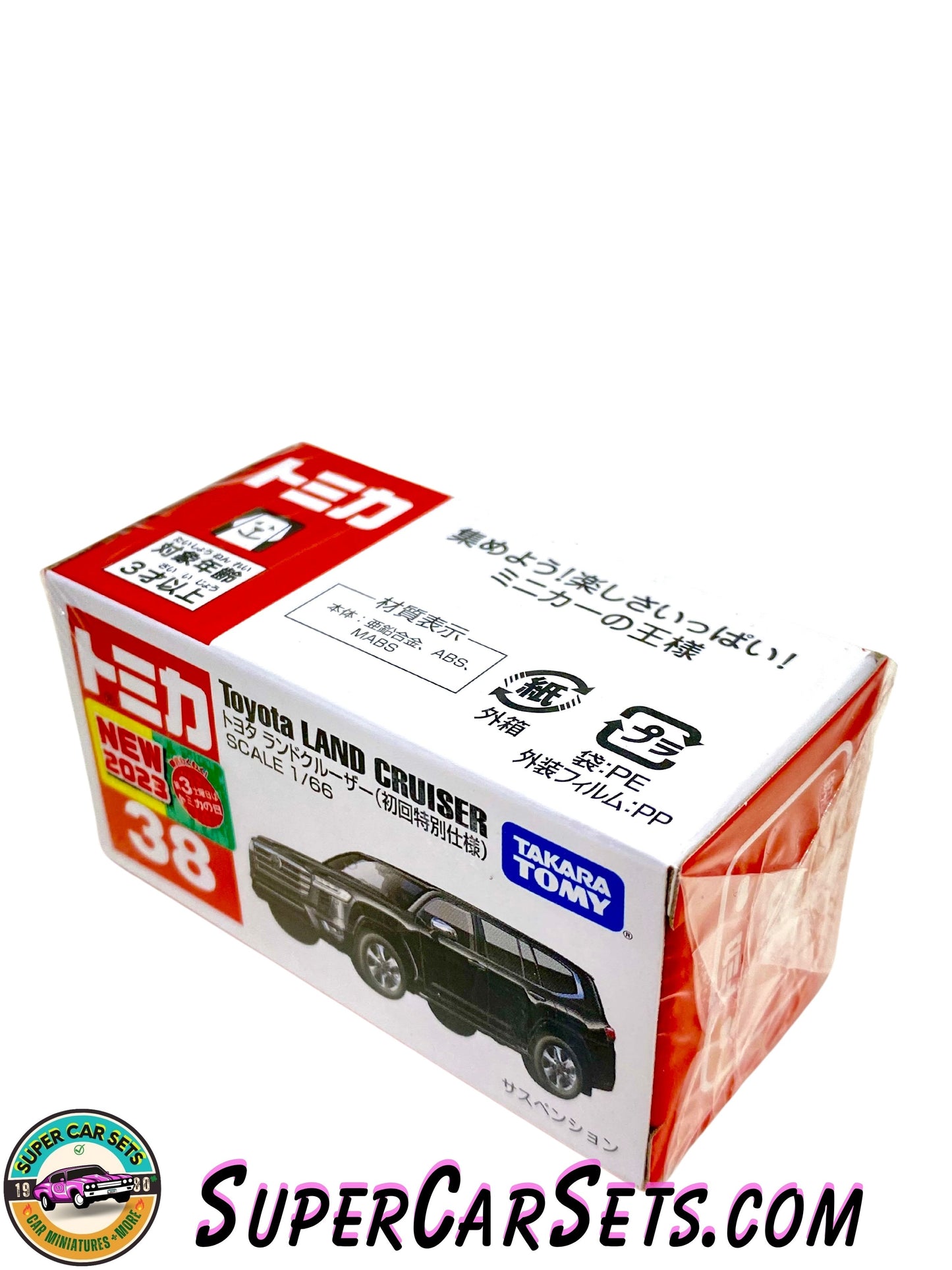 Toyota Land Cruiser (1:66 scale) (black colour) - Tomica (#38)