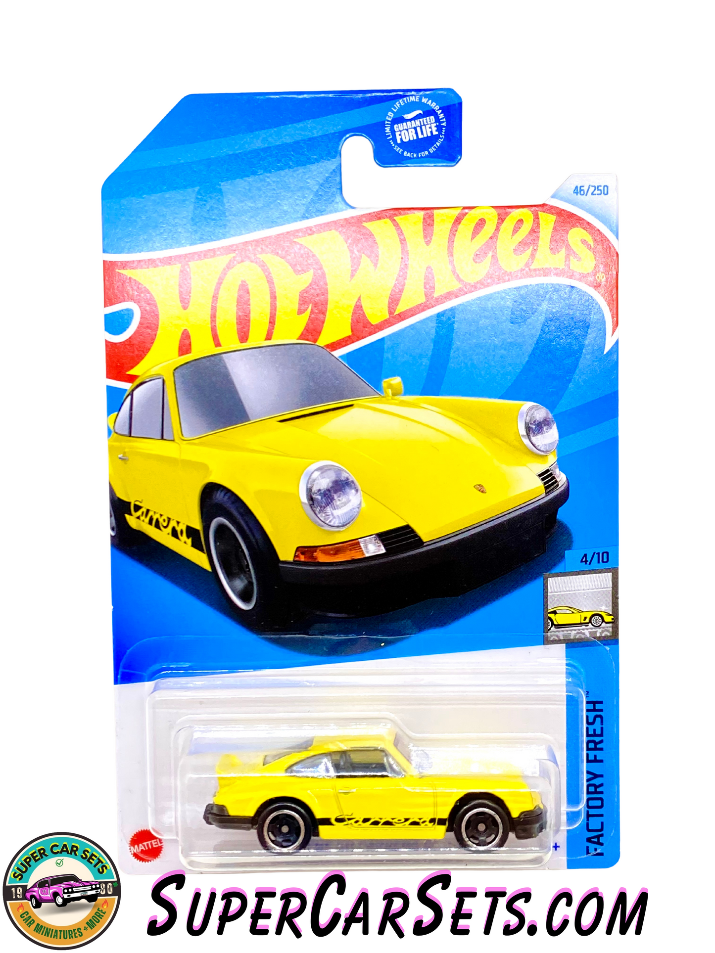 Porsche 911 Carrera RS 2.7 (yellow colour) - Hot Wheels Factory Fresh 2024 (4/10) (46/250)