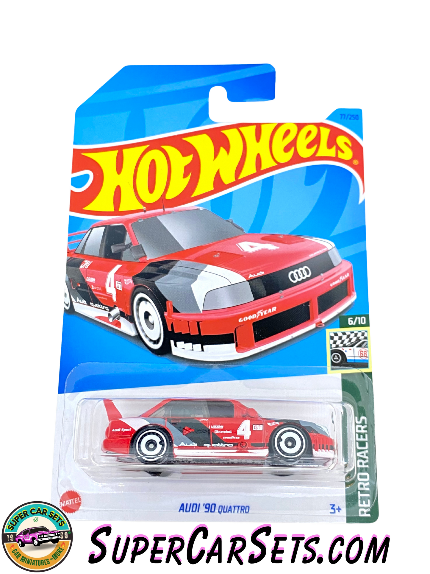 Audi ’90 Quattro (red colour) - Hot Wheels Retro Racers - 2023 (6/10) (77/250)