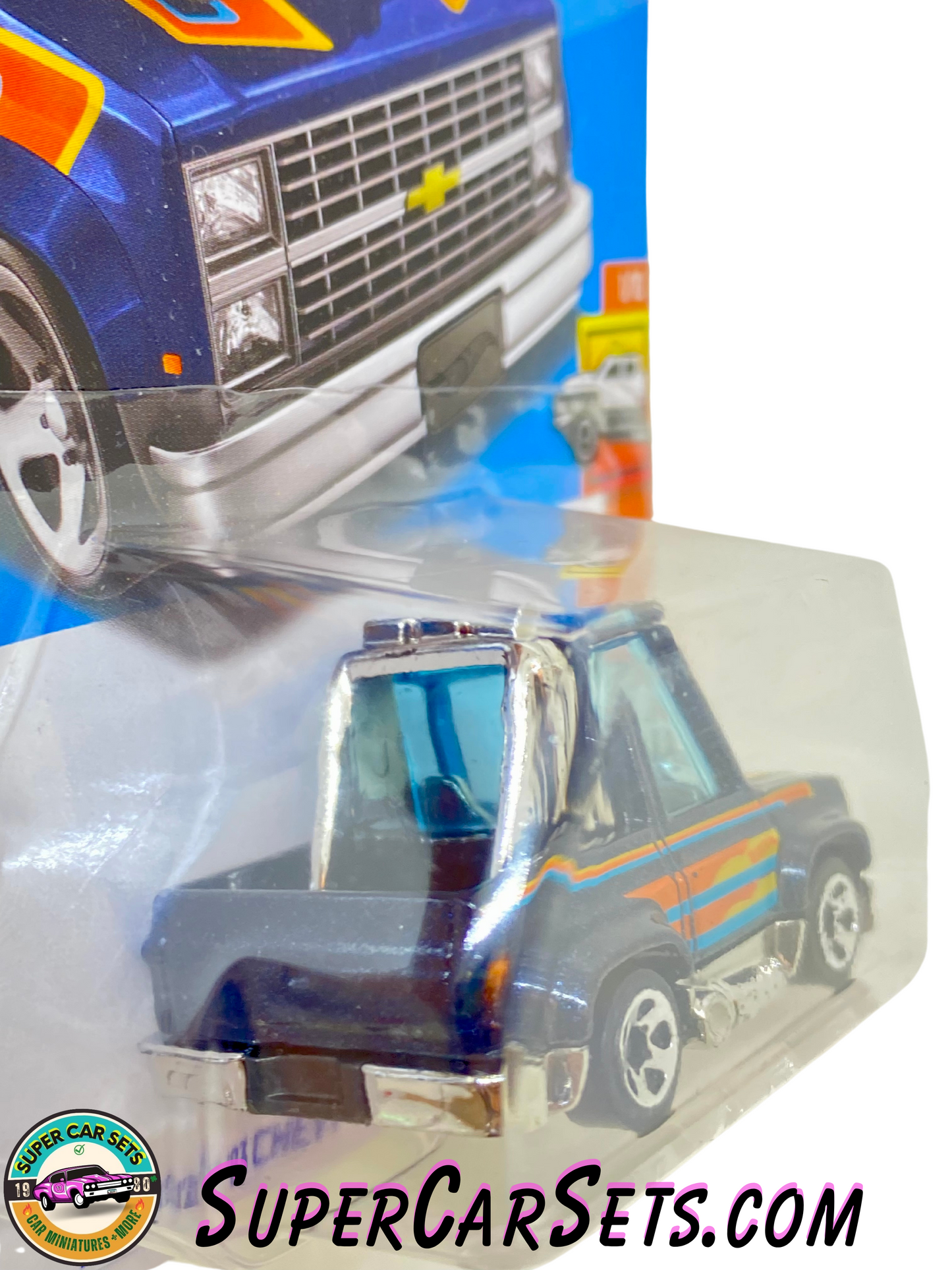 Toon’d ’83 Chevy Silverado (dark blue colour) - Hot Wheels HW Hot Trucks - 2023 (1/10)