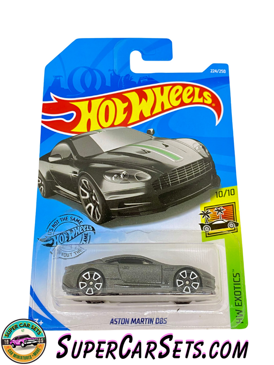 Aston Martin DBS (card slightly bent) - Hot Wheels HW Exotics - 2019 (10/10) (224/250)