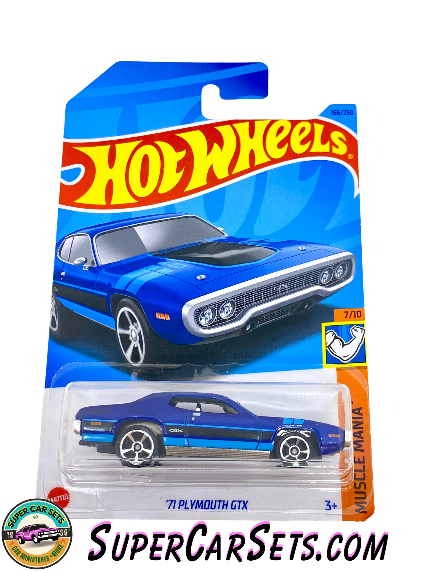 71 Plymouth GTX (blue colour) - Hot Wheels Muscle Mania - 2023 (7/10) (166/250)