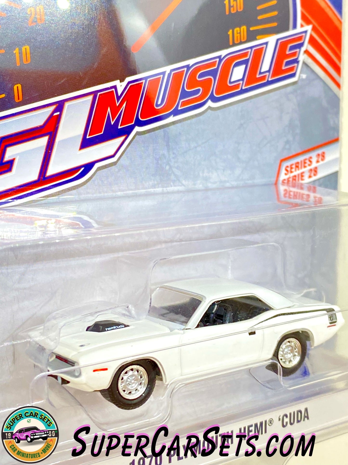 1970 Plymouth Hemi ‘Cuda (white colour) - GL Muscle Series 28 made by Greenlight