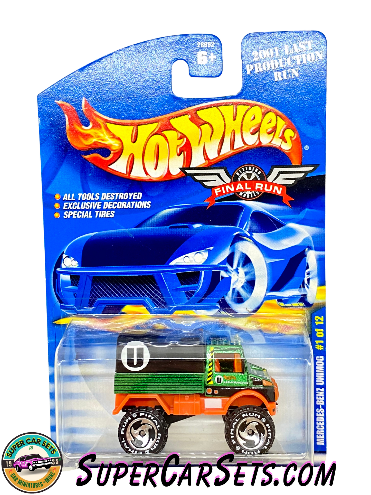 Hot Wheels (VINTAGE) (Year launched 2001) - Final Run (1/12) (#26992) Mercedes-Benz Unimog